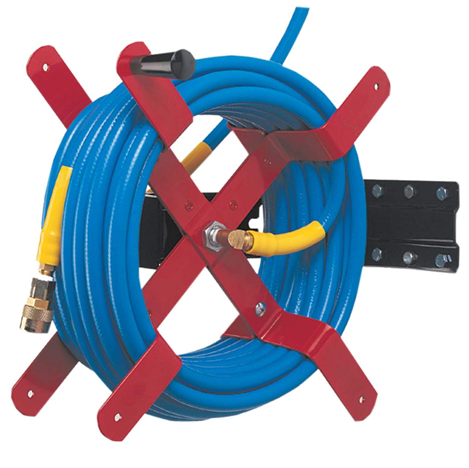 Lisle 50350 Side Winder Air Hose Reel - Heavy Duty Retractable Air Compressor Hose Reel for Garage, Workshop & Automotive Use