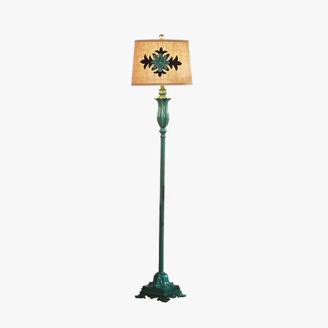 Vintage Larch Wood Floor Lamp - Mid-Century Modern Standing Light for Living Room, Bedroom & Office - Adjustable Height & Warm Ambient Lighting