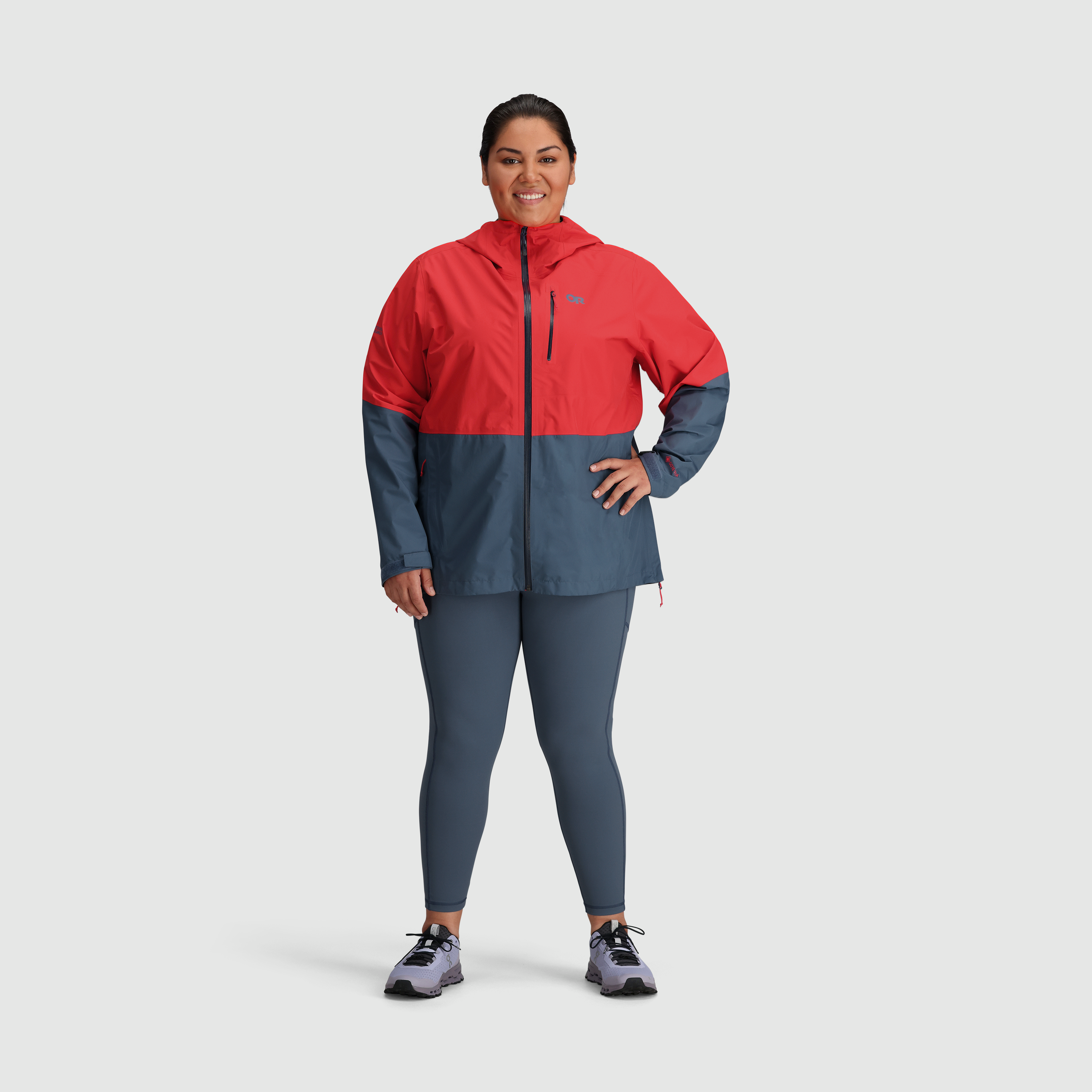 Women's Plus Size Aspire II GORE-TEX Waterproof Rain Jacket - Lightweight Windproof Outdoor Coat for Hiking, Camping & Travel