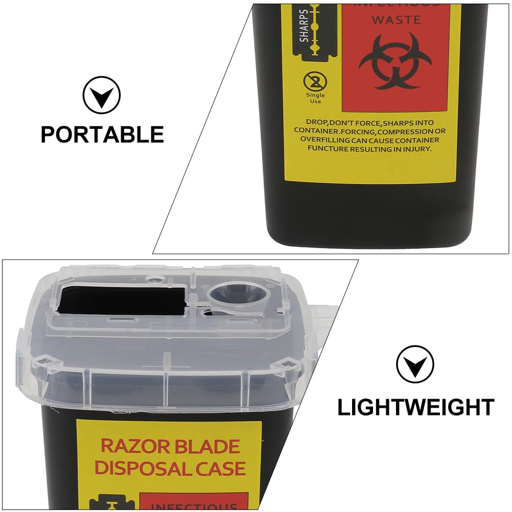 2-Pack Blade Storage Box - Safe Razor Blade Disposal Container for Barbershops & Home Use | Durable Shaving Blade Case, Waste Blade Recycling Bin & Razor Dispenser | Perfect for Salon, Grooming & Personal Shaving Safety