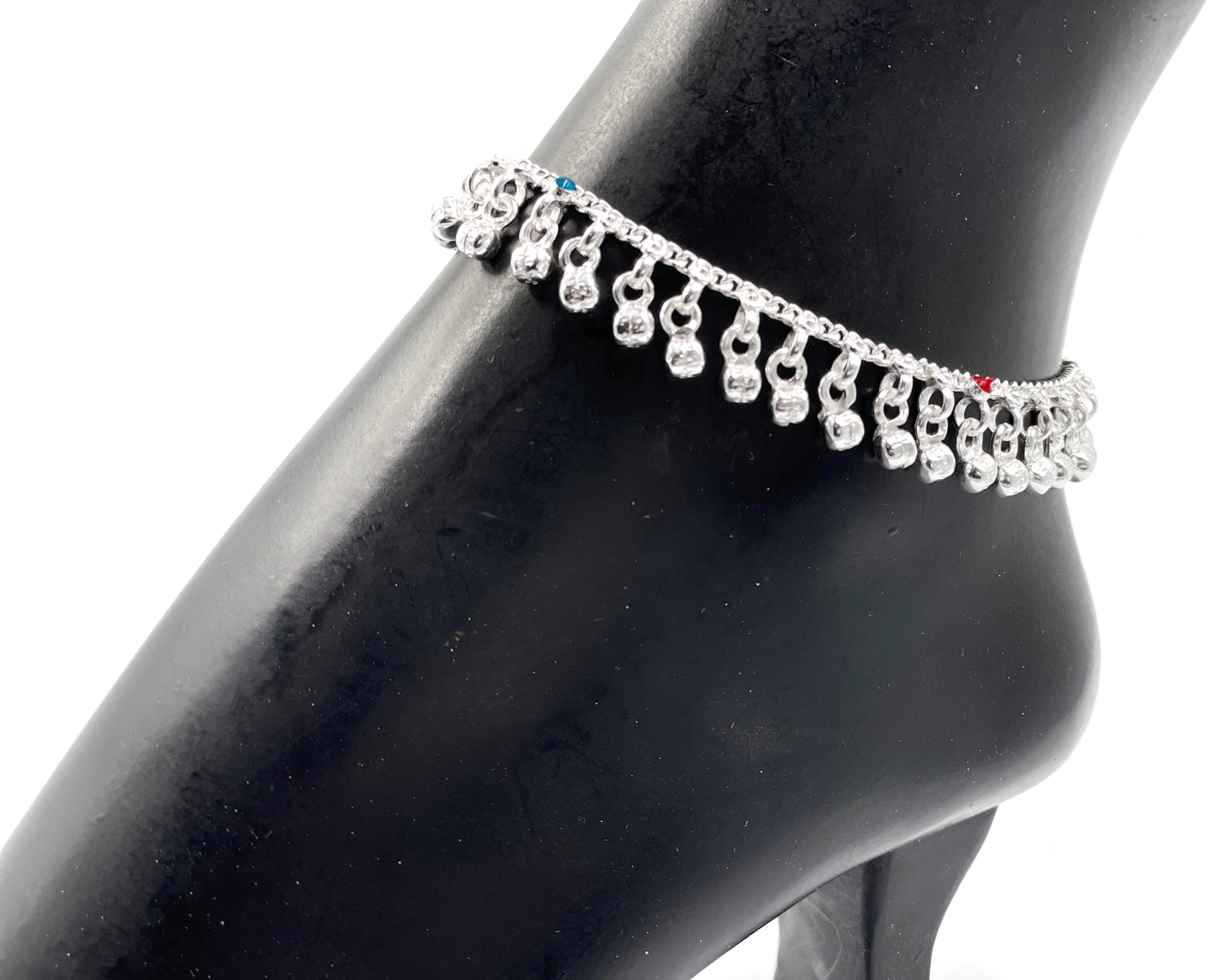 700 Silver Traditional Bell Anklet - Style#24 | Handcrafted Sterling Silver Foot Jewelry with Charming Bells for Women | Perfect for Boho, Festival, and Everyday Wear