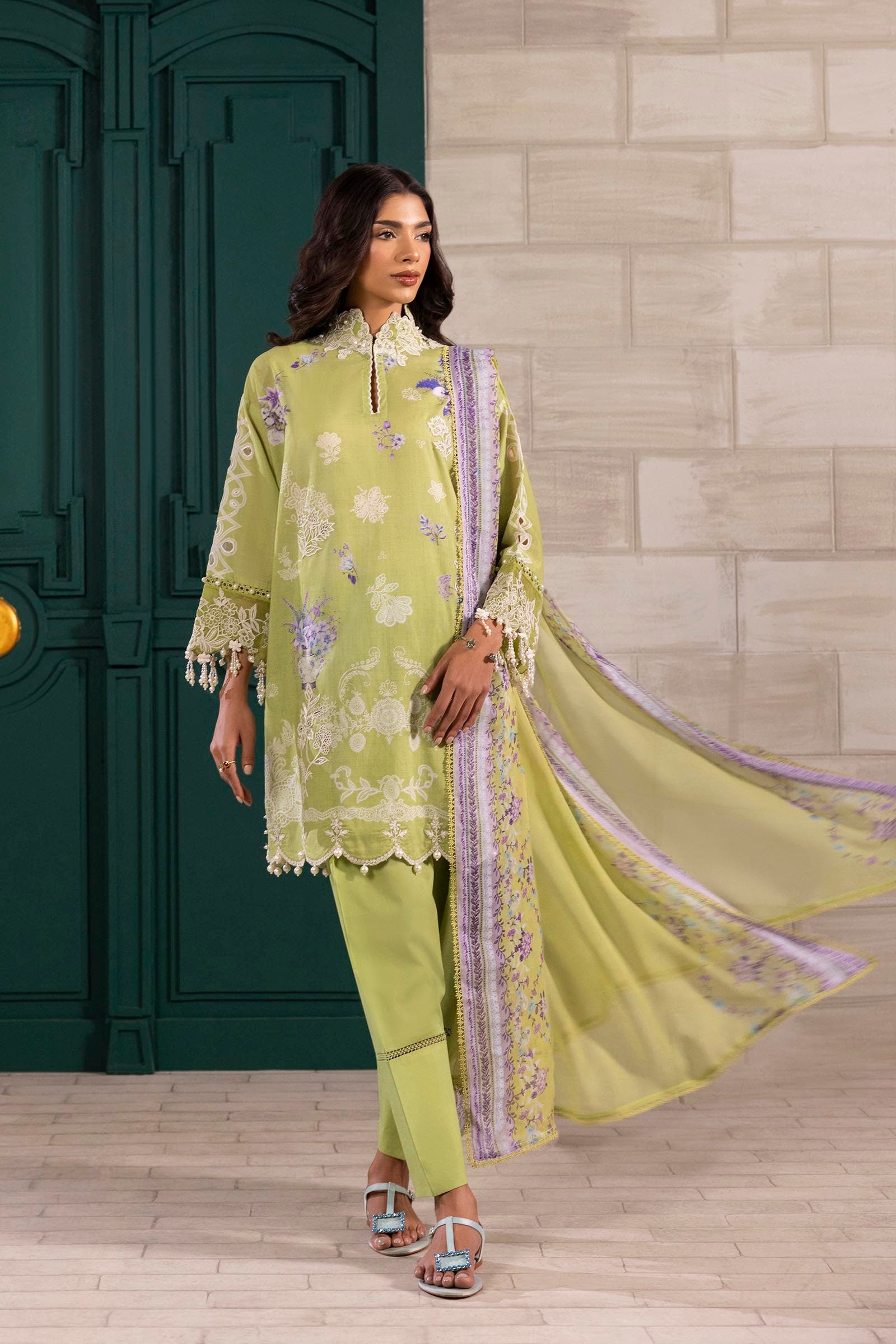 Sana Safinaz Muzlin Volume 1 '25 Stitched Embroidered Lawn Suit - Pakistani Designer Formal Wear for Weddings & Parties