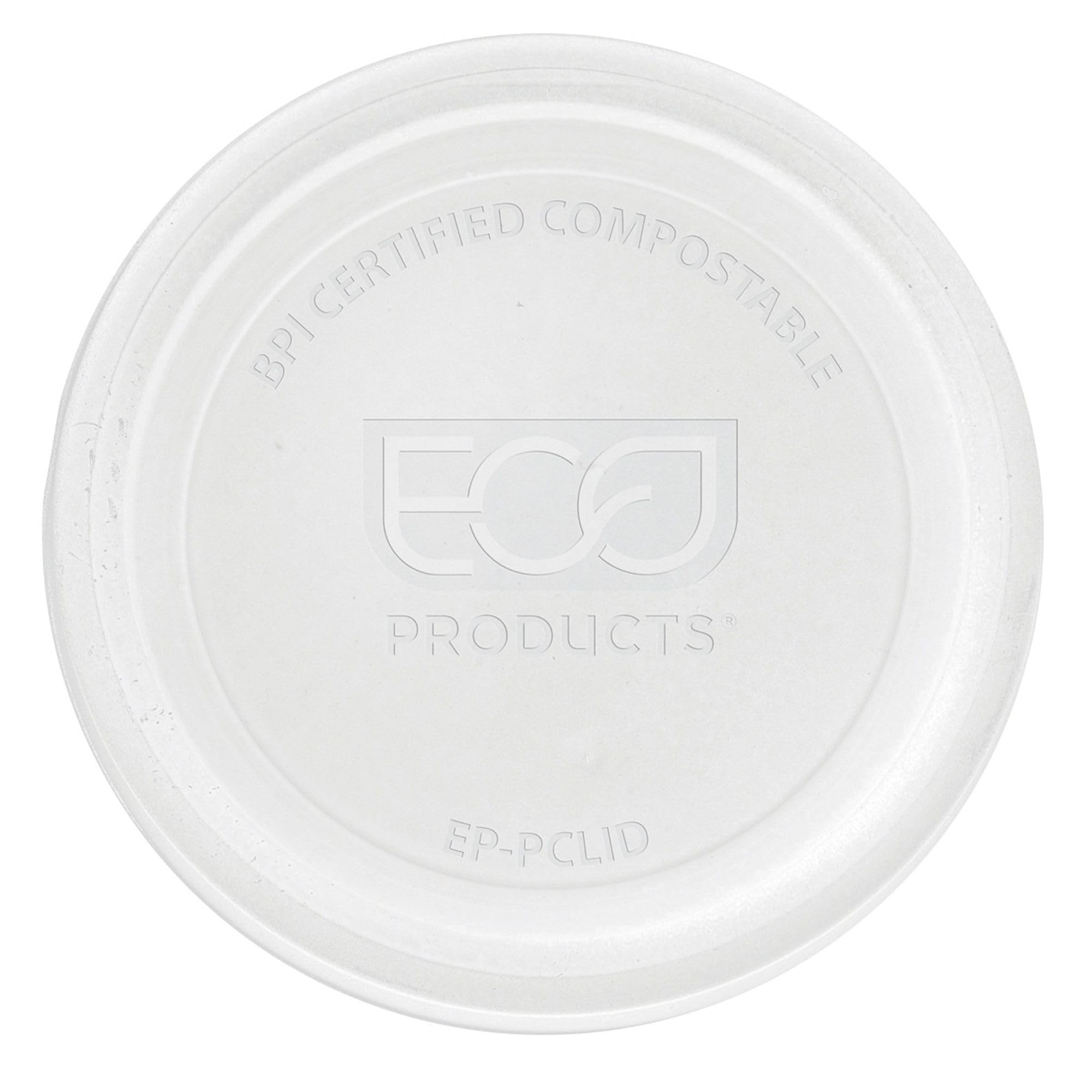 Eco-Friendly Compostable Clear PLA Plastic Portion Cup Lids - 2000 Count Case | Fits 2-4oz Food Containers | Plant-Based & Biodegradable | Perfect for Catering, Takeout, and Food Service Businesses