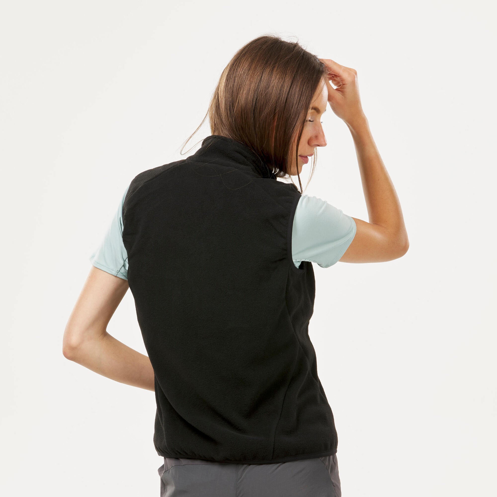 Quechua Women's MH120 Lightweight Fleece Vest for Hiking, Outdoor Activities & Travel | Warm Layering for Cold Weather Adventures