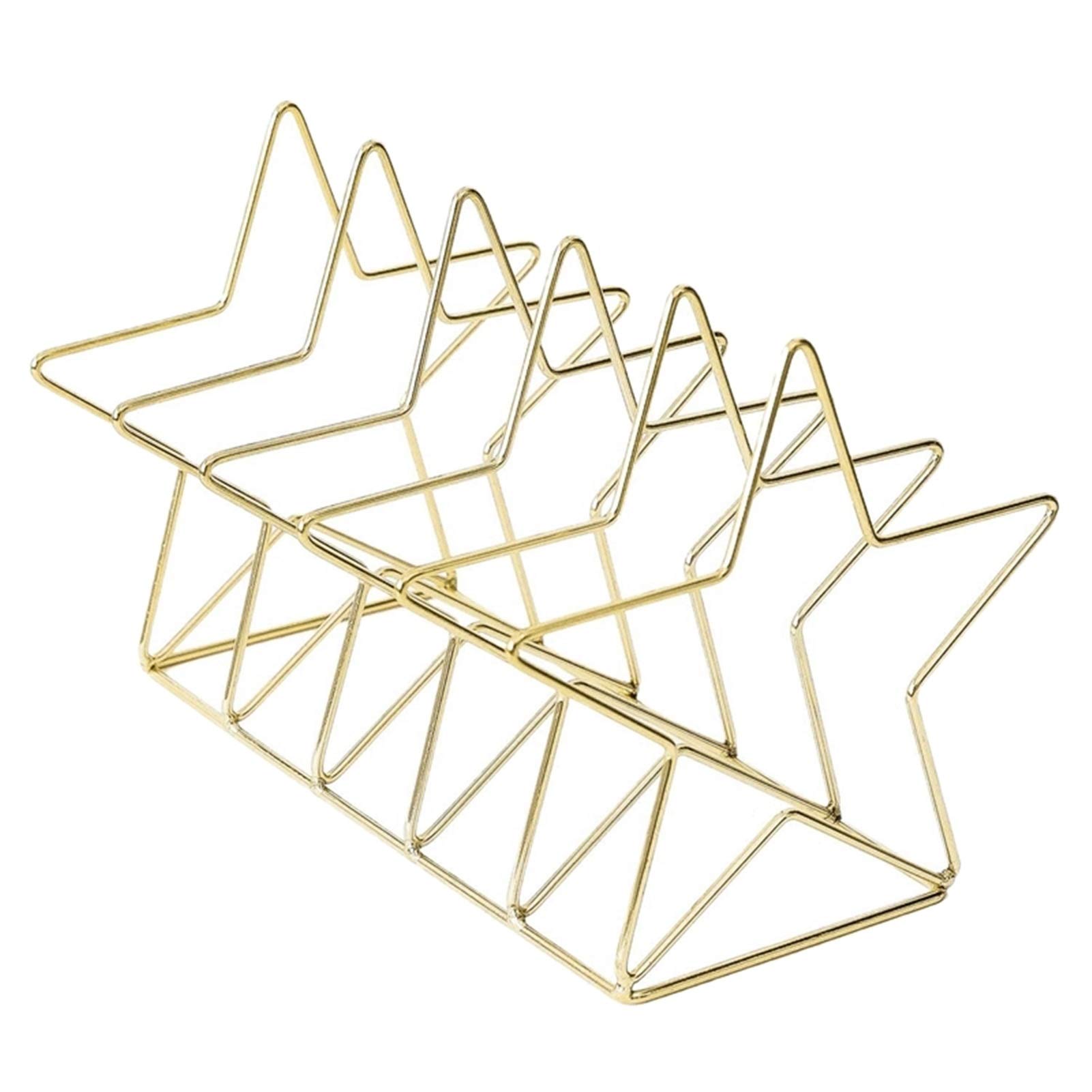 ZLASS 5-Slot Metal Desk Organizer - Creative Magazine Holder & File Sorter for Documents, Letters, Books | Office, Home & School Organization | Space-Saving Desk Accessory (Color: D) - Perfect for Workspace Decluttering & Stylish Storage Solutions