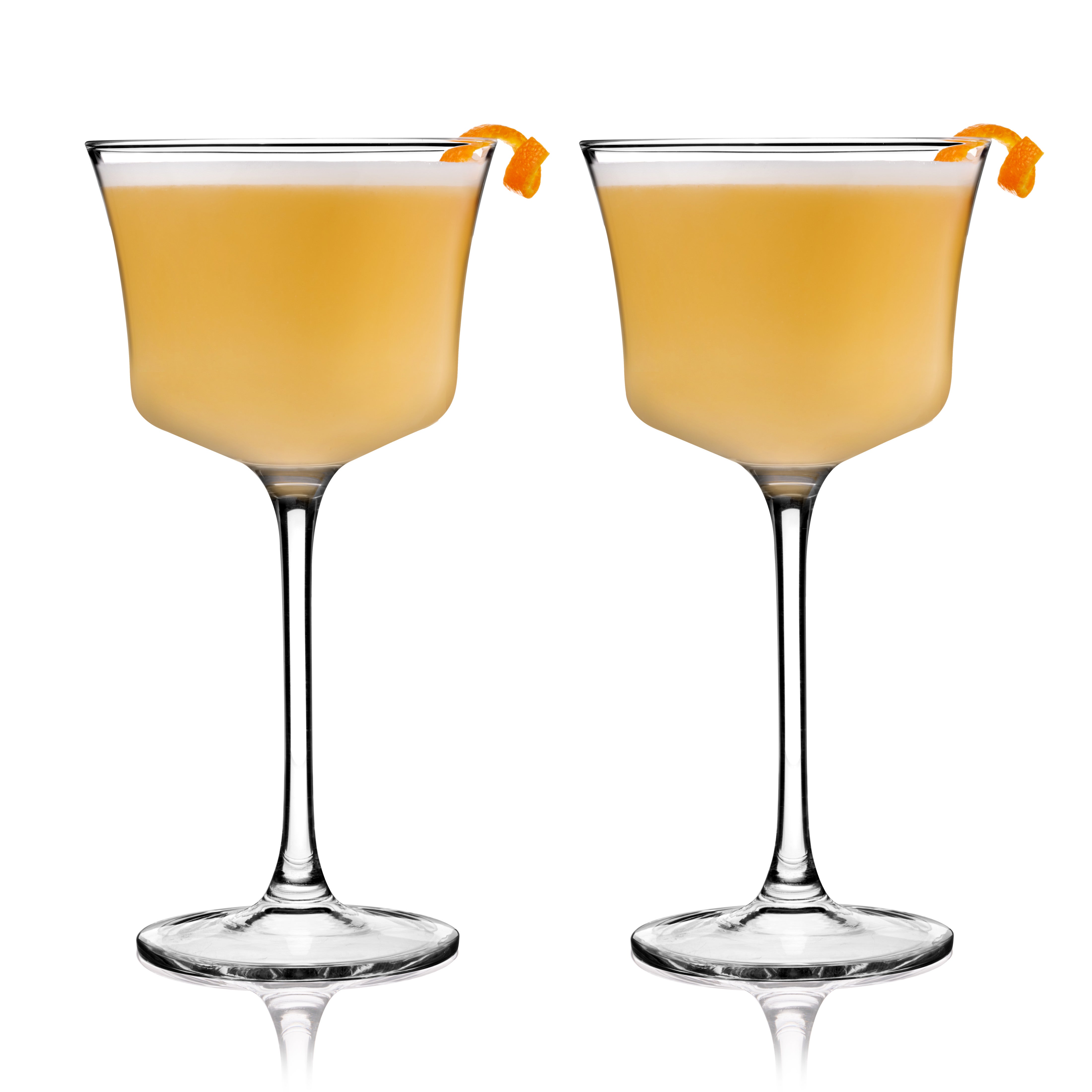 Raye Angled Crystal Sour Glasses Set of 2 - Elegant Whiskey Cocktail Glasses for Bourbon, Scotch & Margaritas - Perfect for Home Bar, Parties & Gifts