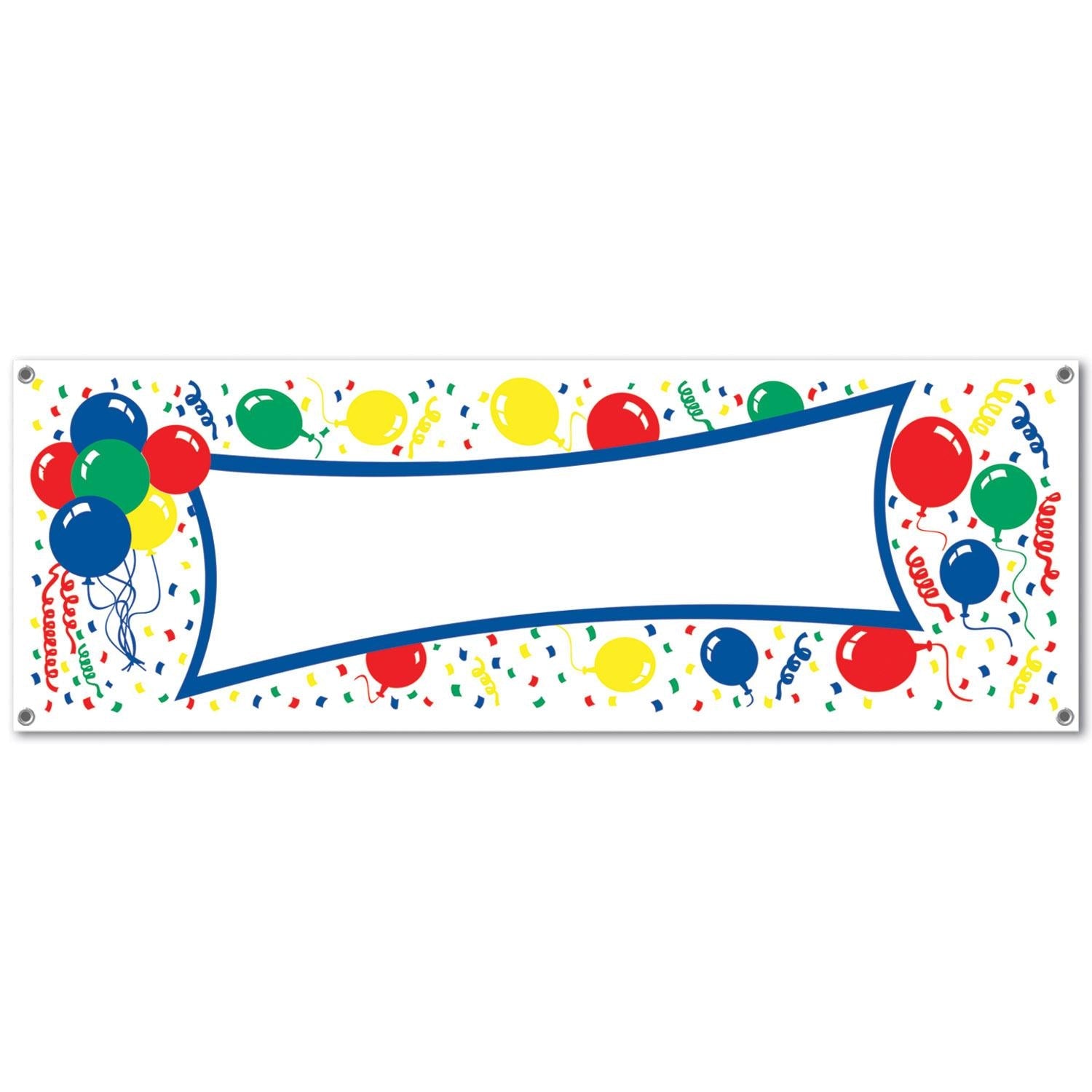 12 Pack Beistle Balloons - Colorful Party Decorations with Sign Banner for Birthday, Wedding & Baby Shower Celebrations - Perfect for Indoor & Outdoor Events