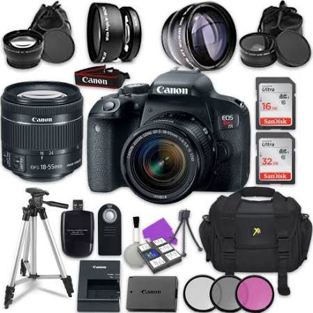 Canon EOS Rebel T7i/800D DSLR Camera with 18-55mm Lens Kit - Professional Photography for Beginners, Travel & Family Moments