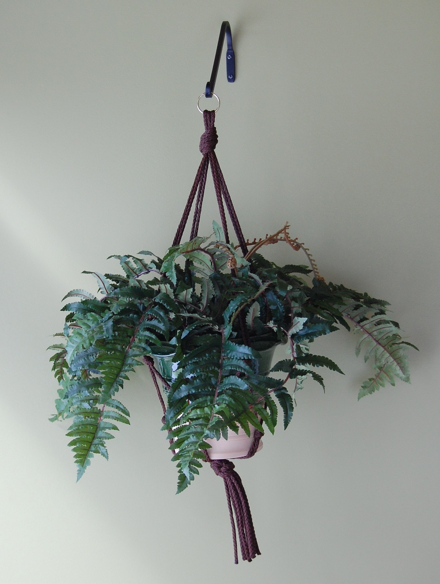 Handmade Macramé Plant Hanger for Indoor & Outdoor Decor - Boho Wall Hanging Planter for Home, Garden, Balcony, and Patio