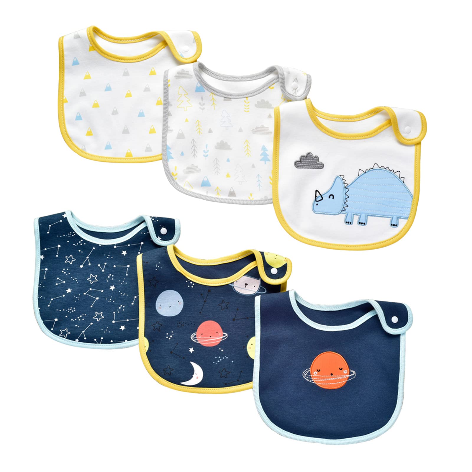 Premium Baby Bandana Bibs - 100% Cotton Drool Bibs for Boys & Girls - Soft & Absorbent for Teething, Drooling & Messy Meals - Perfect for Daycare, Outings & Mealtime Protection