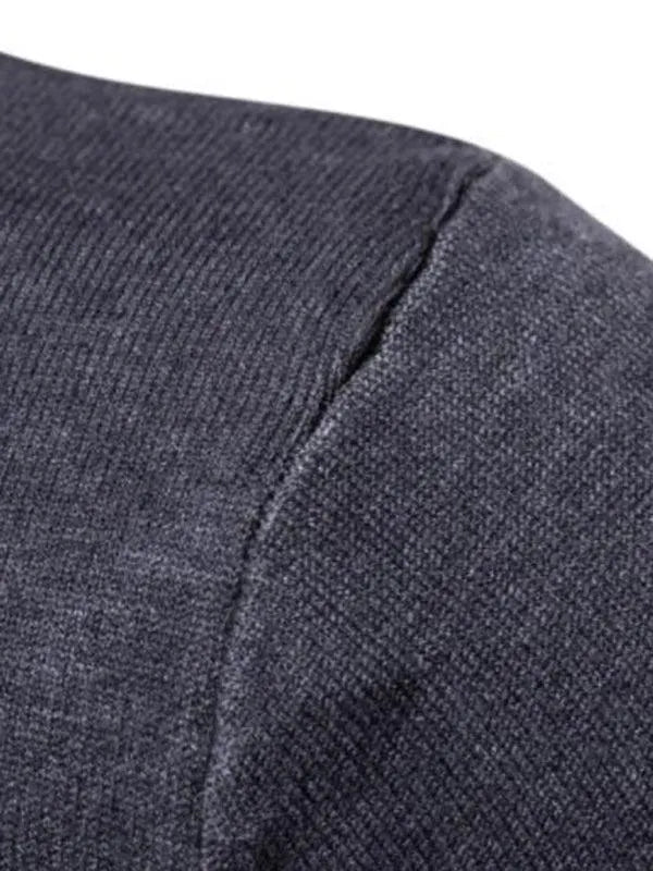 Men's Wool Knit Turtleneck Sweater - Winter Warm Thick Cable Knit Pullover for Casual & Office Wear