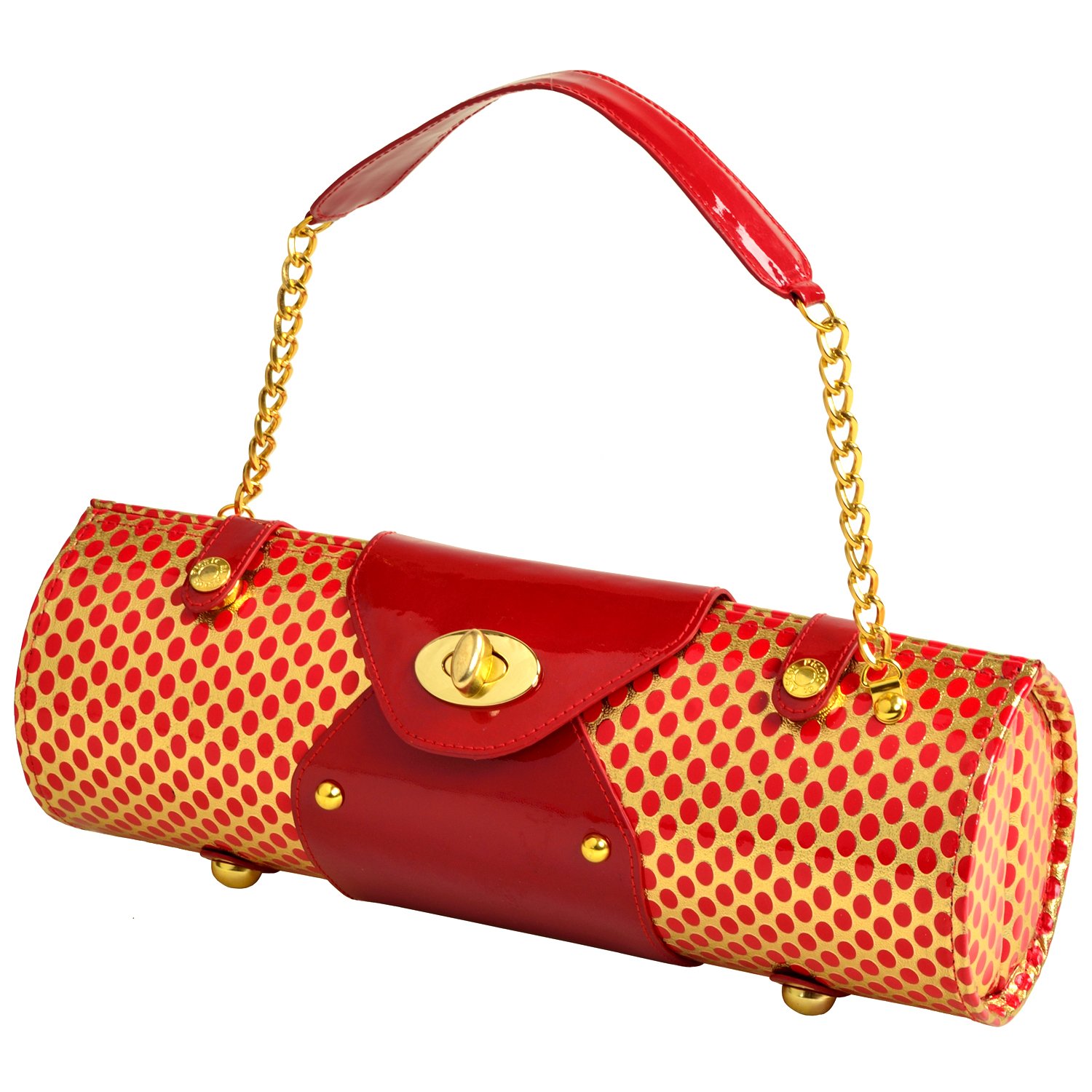 Picnic at Ascot Wine Purse - Patent Red | Elegant Insulated Wine Carrier for Outdoor Parties, Picnics & Travel | Perfect Gift for Wine Lovers