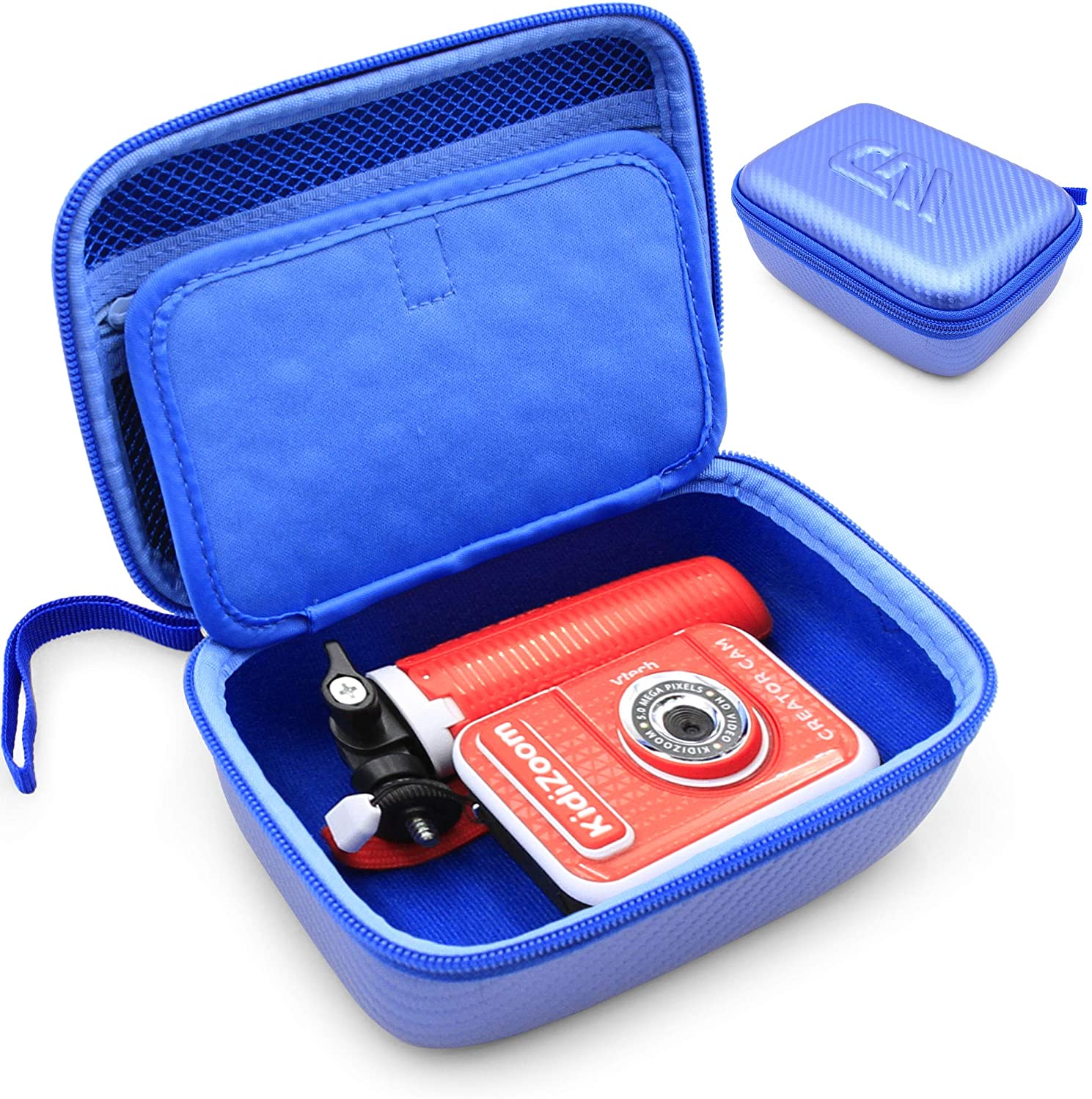 CASEMATIX Protective Toy Camera Case for VTech KidiZoom Creator Cam & Kidizoom Camera - Durable Storage Pouch for Kids' Video Camera Accessories - Perfect for Travel, School & Playtime Adventures