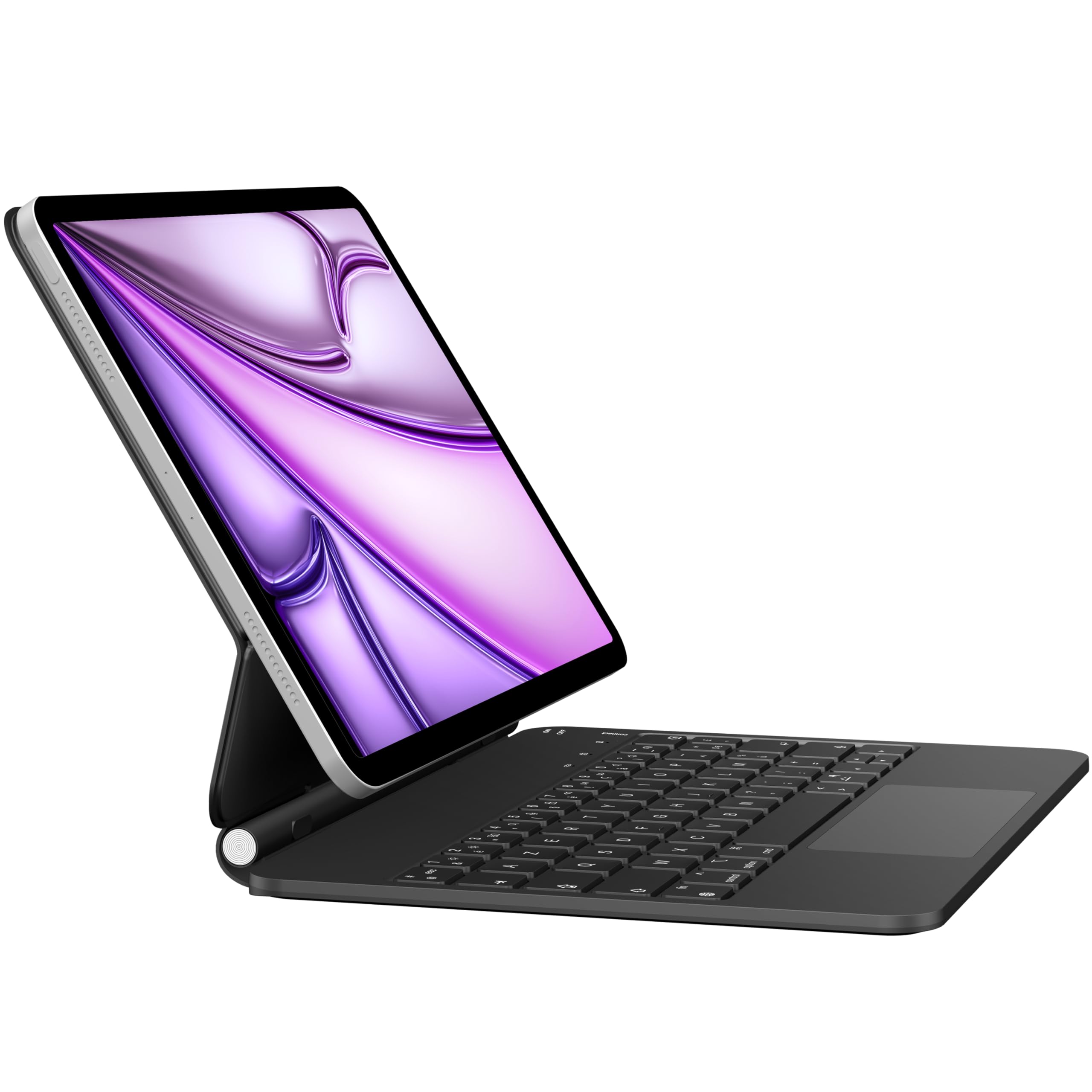 Nuflaz AZERTY Magic Keyboard for iPad Air 11 Inch (2024 M2/5th Gen) & iPad Pro 11 Inch - Slim Bluetooth Keyboard with Backlit for iPad Air 4th/5th Generation - Black Grey | Perfect for Office Work, Travel & Remote Learning