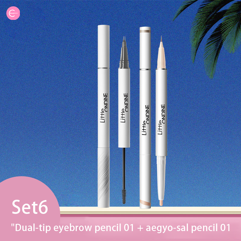 Little Ondine WildBrow Dual End Precision Defining Brow Pen - Waterproof Eyebrow Pencil for Natural Looking Brows - Perfect for Everyday Makeup and Professional Use