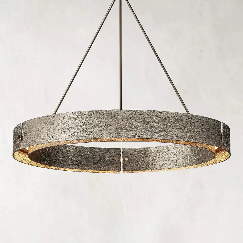 Vicky 48-Inch Round Crystal Chandelier - Elegant Modern Ceiling Light Fixture for Dining Room, Living Room & Bedroom Lighting