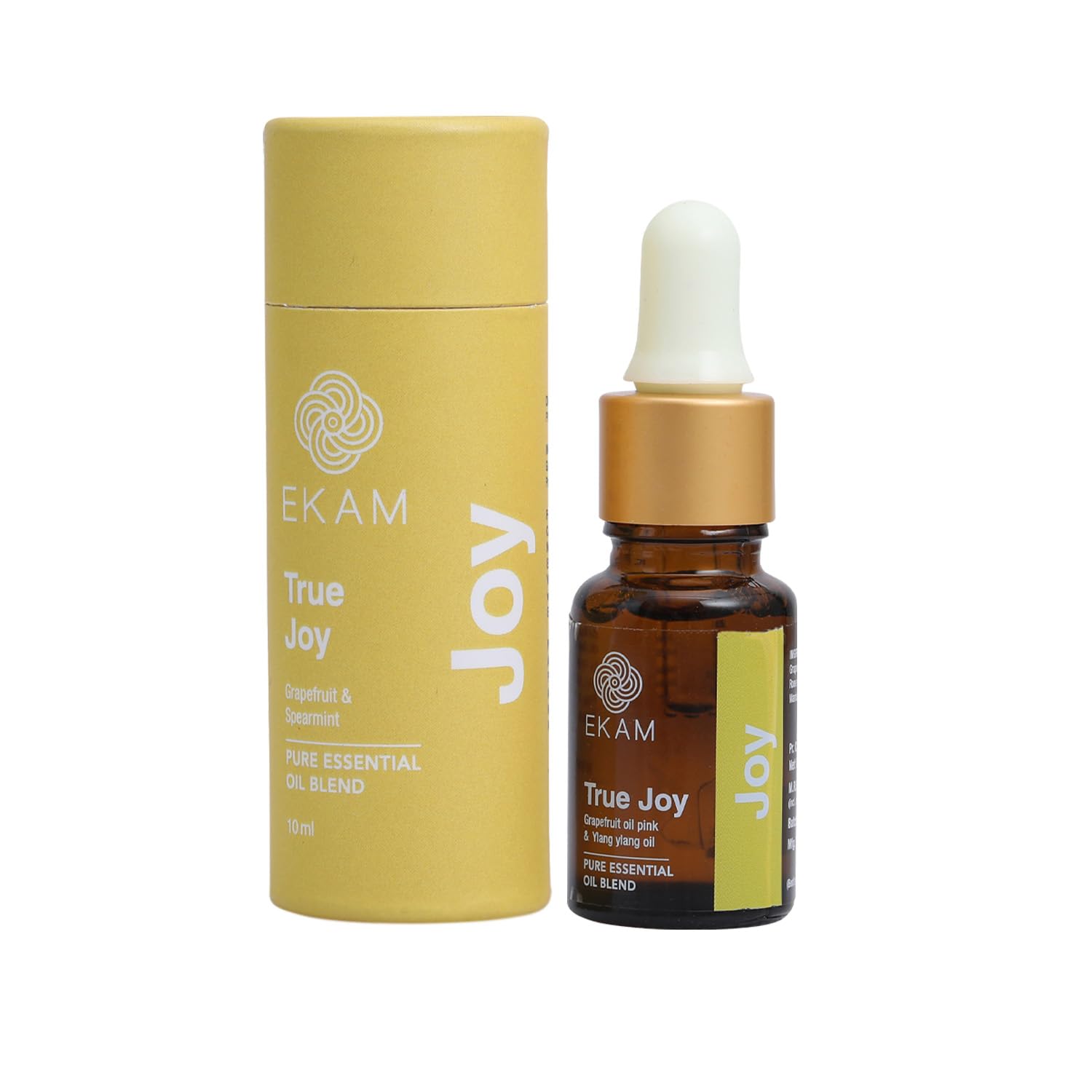 EKAM True Joy Pure Essential Oil Blend, 10ml - Natural Aromatherapy Oil for Stress Relief & Relaxation | Perfect for Diffusers, Massage, Yoga & Home Spa | Gift Set for Wellness Enthusiasts