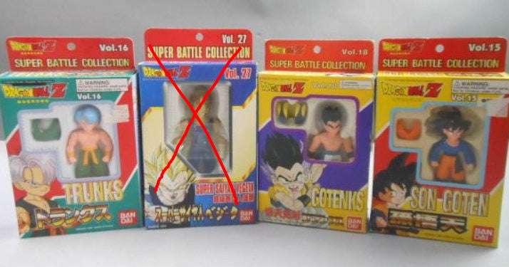 Bandai Dragon Ball Z Super Battle Collection Vol 15 16 18 Action Figure Set - 3-Piece Goku Vegeta Frieza Figures for Anime Collectors & Home Display