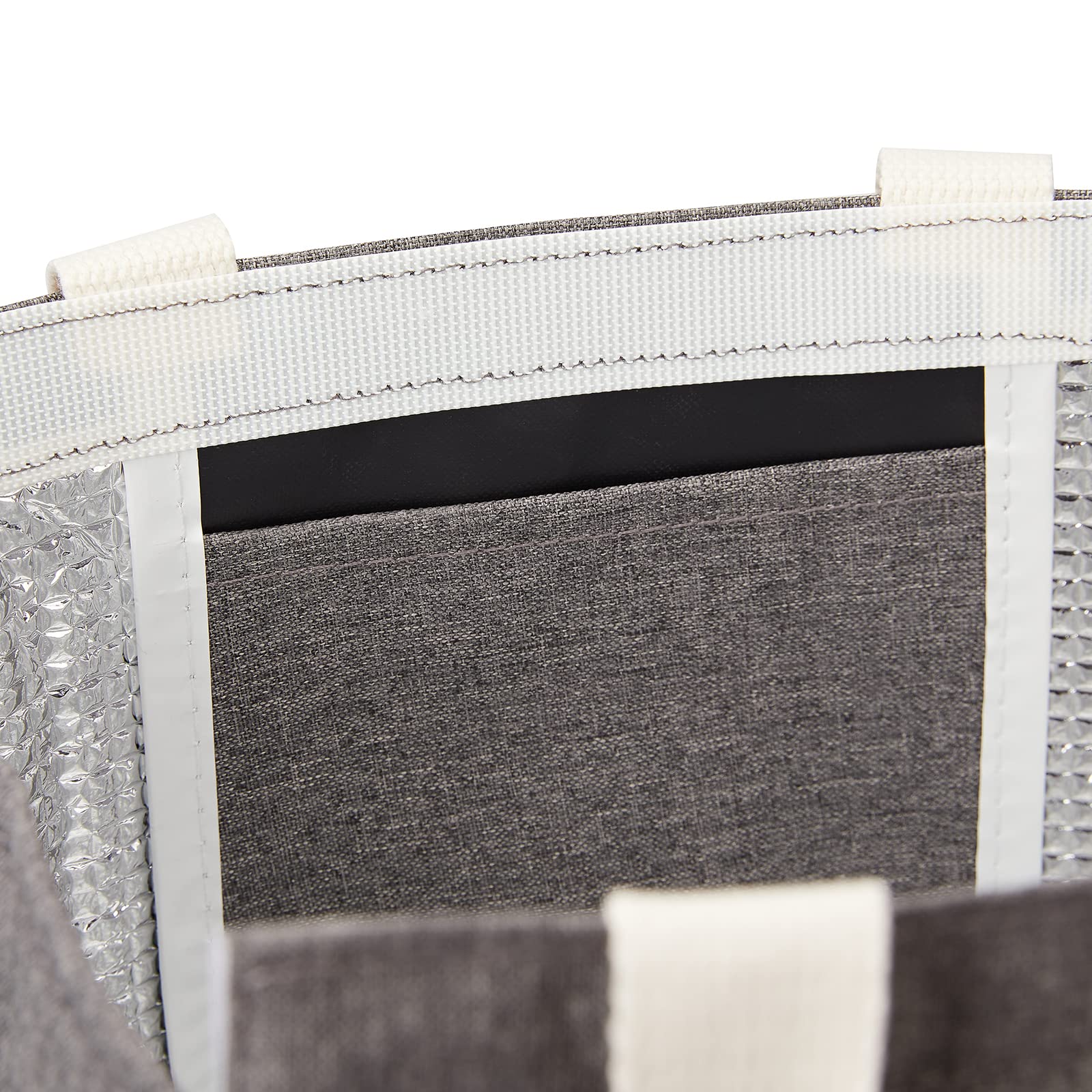 Eco-Friendly Insulated Lunch Bag for Women & Men - Reusable, Waterproof Cooler Tote for Work, School & Picnics - Portable Meal Container (Grey)
