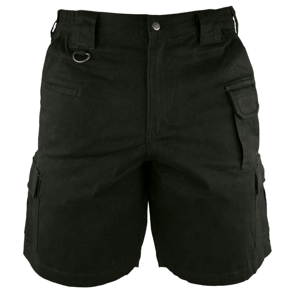 Revgear Tactical BDU Shorts for Men - Durable Military Style Cargo Shorts in Black | Perfect for Outdoor Activities, Hiking, Camping & Tactical Training