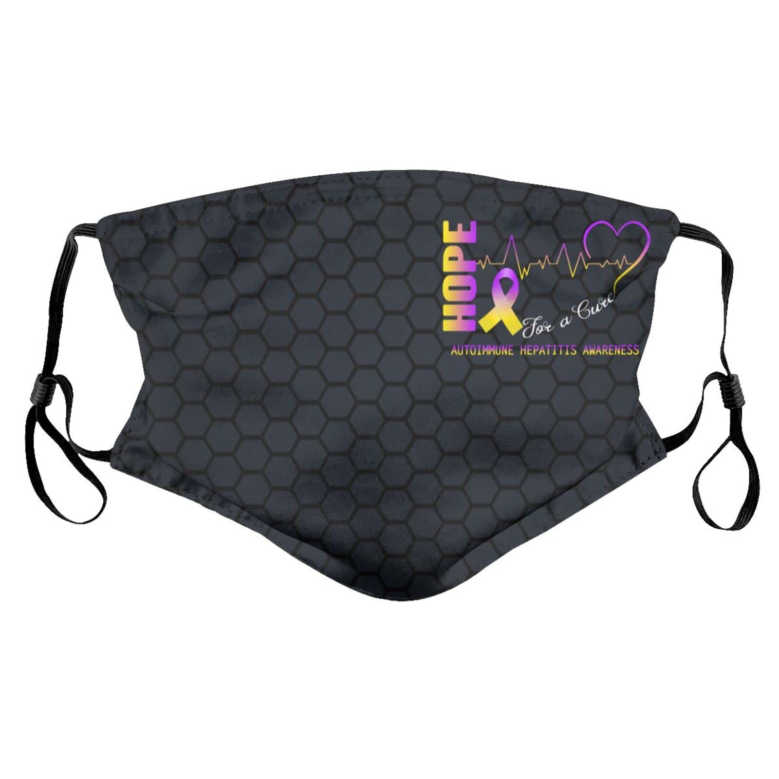 Reusable Face Mask with Filters for Men, Women & Kids - Autoimmune Hepatitis Awareness Balaclava Style Face Cover | Ideal for Daily Use, Outdoor Activities & Health Protection