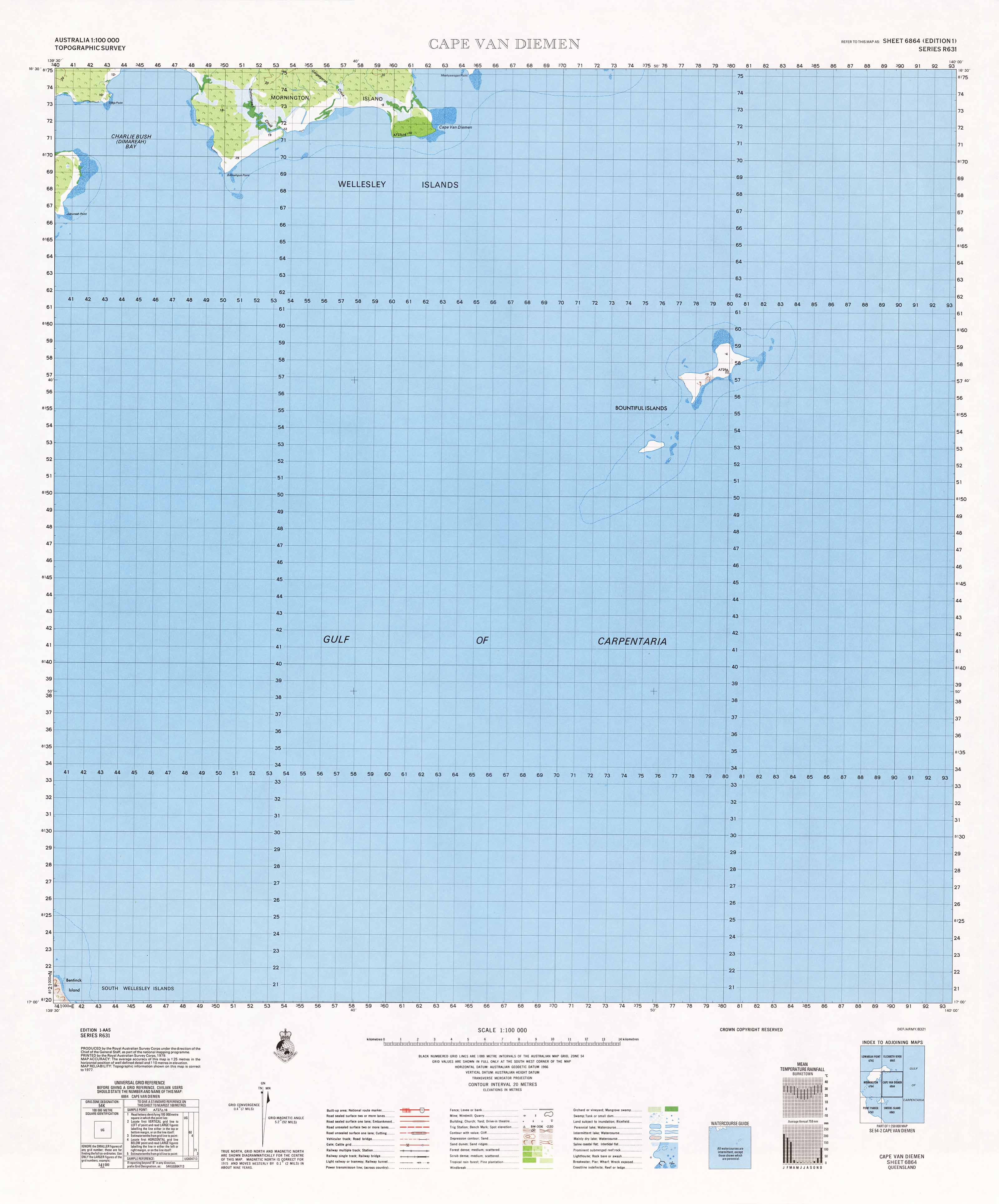 6864 Cape Van Diemen 1:100,000 Scale Topographic Map - Hiking, Camping & Outdoor Adventure Navigation