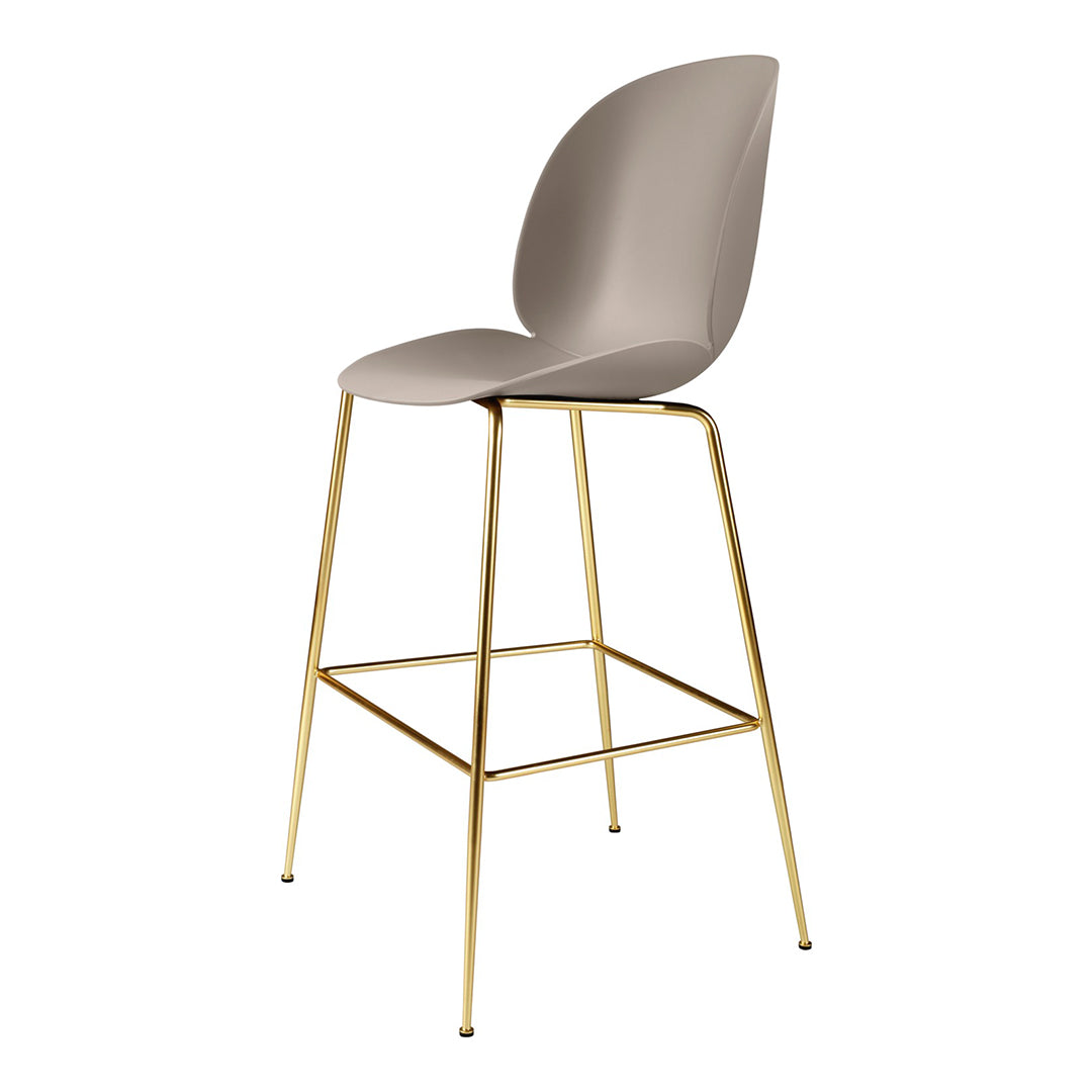 Stylish Beetle Bar Stool - Modern Counter Height Bar Chair for Kitchen Island, Breakfast Nook & Home Bar - Adjustable Swivel Seat with Backrest