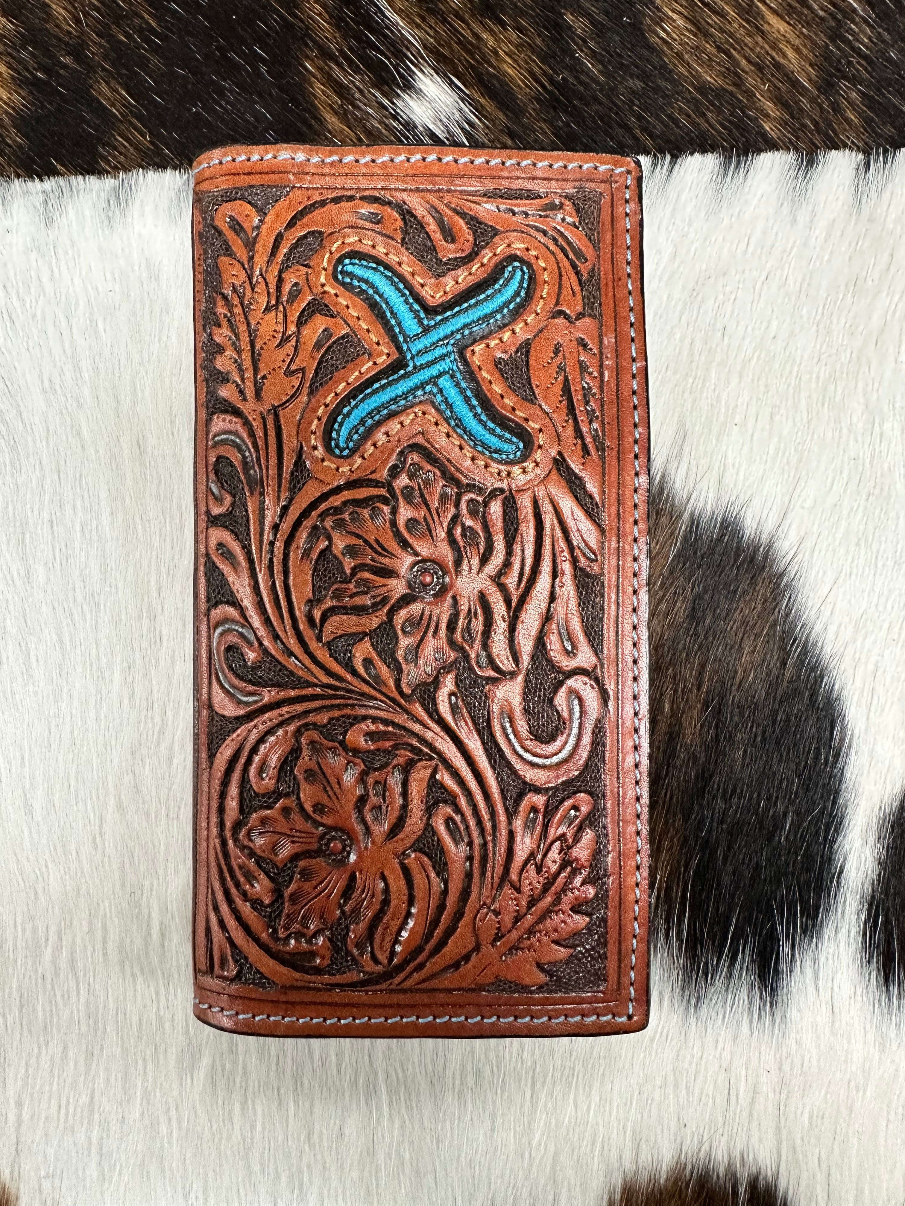 Twisted X Tooled Turquoise 