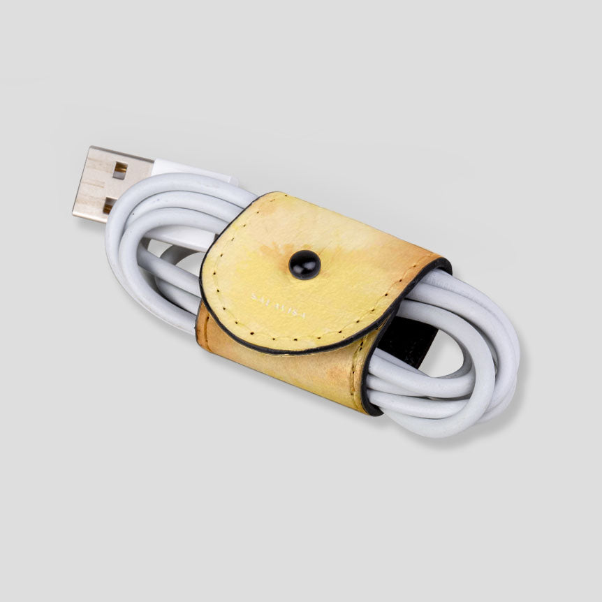 Eco-Friendly Yellow Tie Dye EcoWrap Cord - Reusable & Sustainable Gift Wrapping Solution for Birthdays, Parties & DIY Crafts