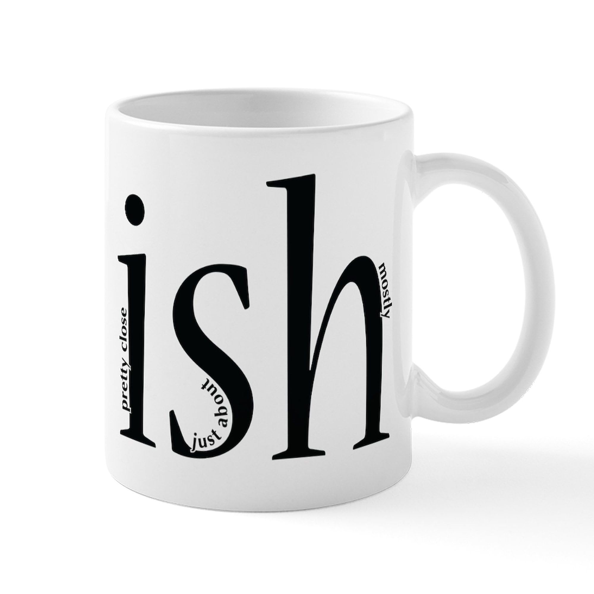 Premium 11 oz (325 ml) Ceramic Coffee Mug - Funny Ish Design - Perfect for Home, Office & Gifts - Dishwasher & Microwave Safe