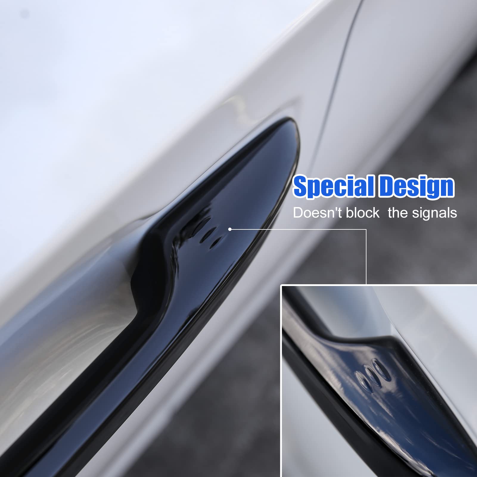 Glossy Black Car Exterior Door Handle Cover Trims Compatible with Honda Civic 2022-2025, Accord CR-V HR-V 2023-2025 | Durable Accessories for Enhanced Vehicle Style & Protection
