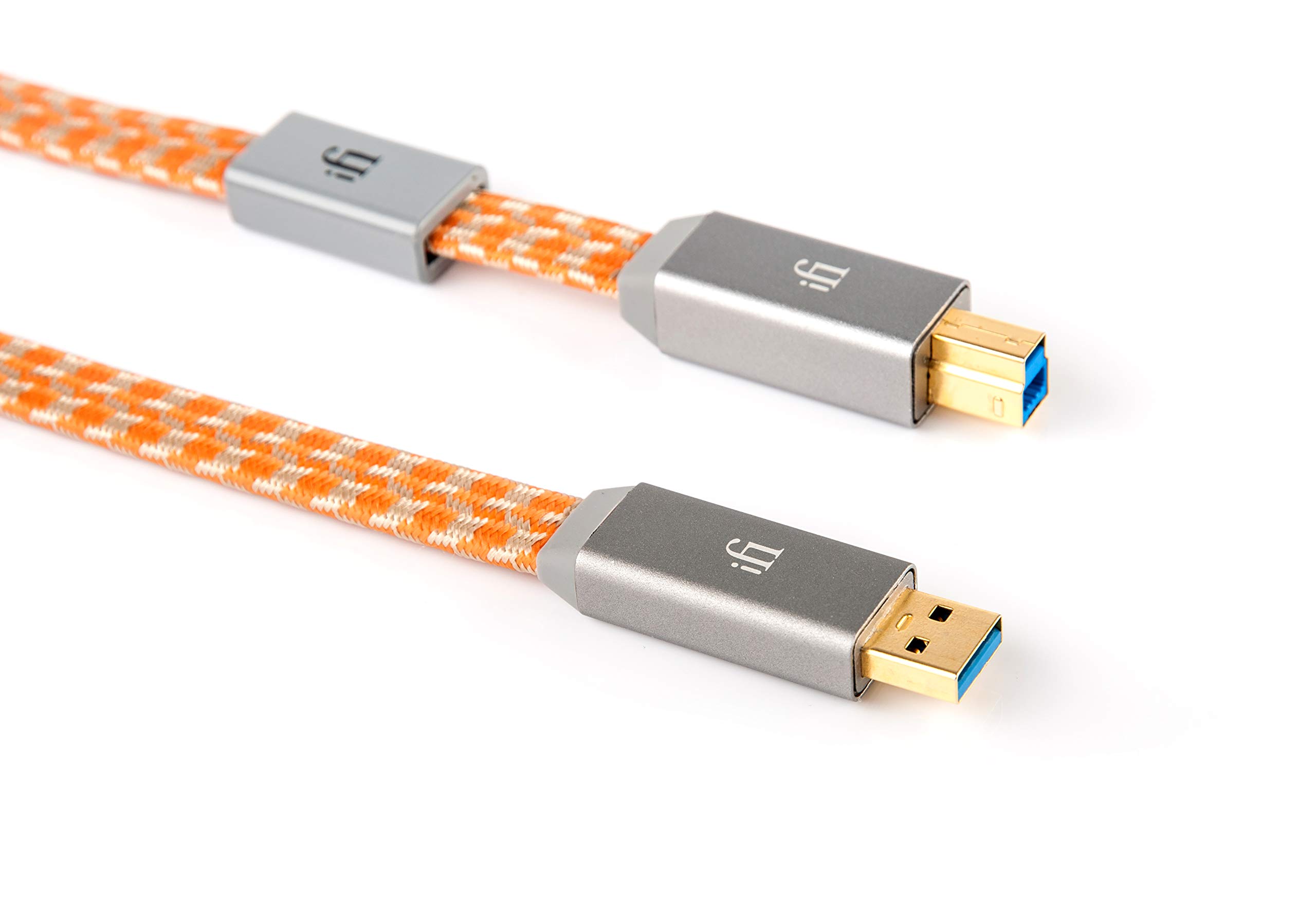 Premium iFi Mercury3.0 Audiophile USB 3.0 A to B Cable - High-Speed Data & Lossless Audio Transfer (0.5m, USB 3.0 Type B) - Perfect for DACs, Studio Monitors & Hi-Fi Systems