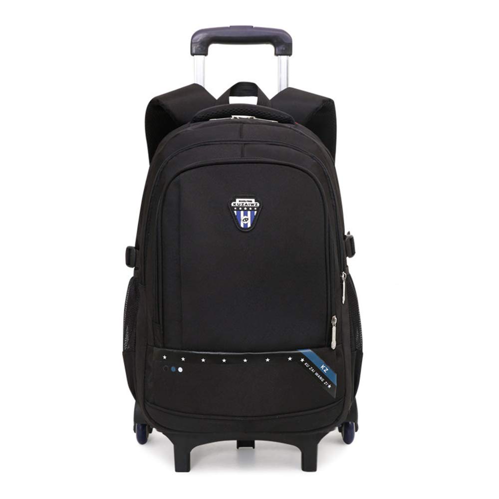 Yookeyo Wheeled School Backpack for Primary & Middle Students - Large Capacity Rolling Luggage Bag for Boys, Dark Blue | Perfect for Travel, Commuting & Daily School Use