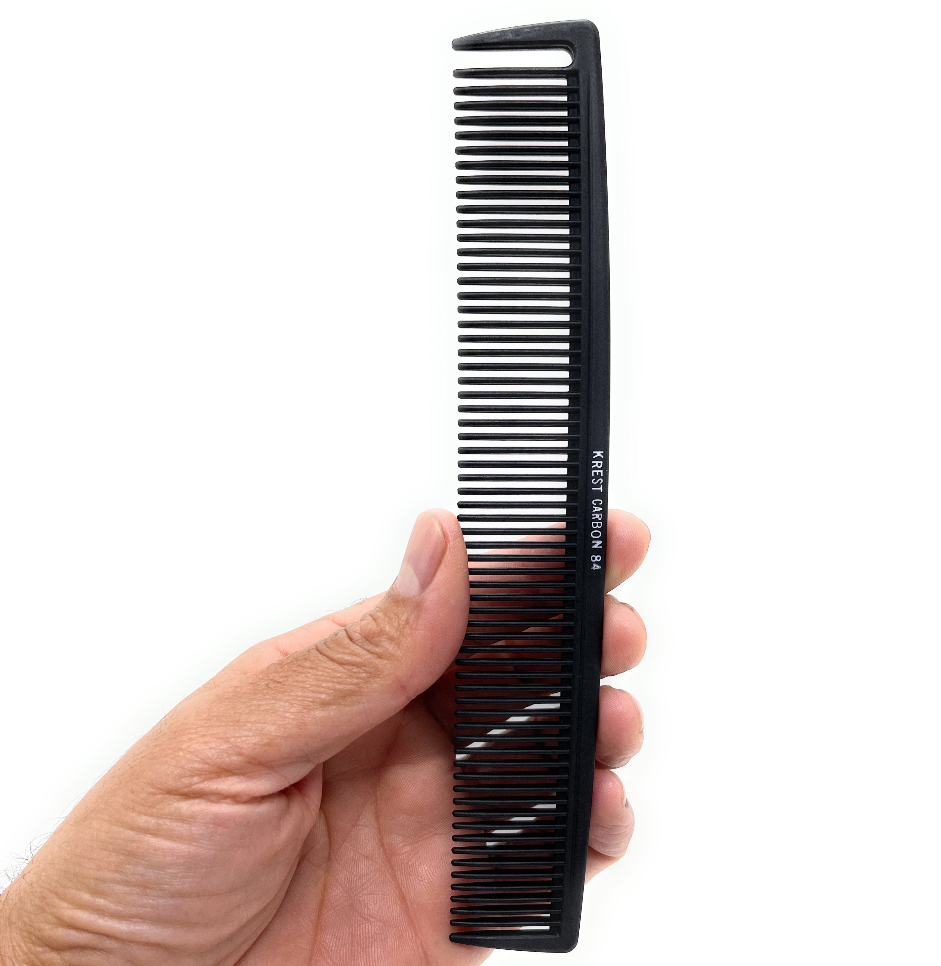 Premium Krest Carbon Fiber Heat Resistant Thermal Comb - 1 Count - Styling & Detangling for All Hair Types - Salon & Home Use