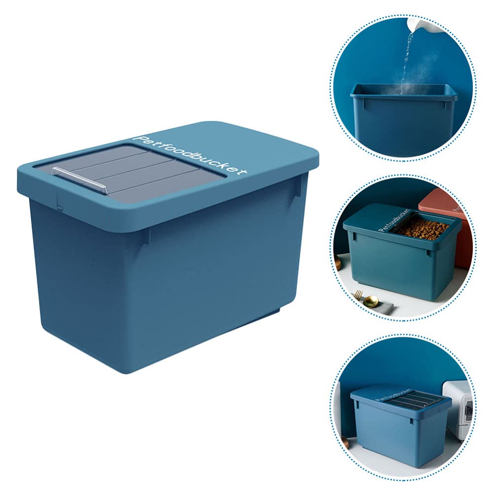 1pc Large Capacity Airtight Pet Food Storage Container - Sealed Grain Bin for Cat & Dog Food - Perfect for Dry Food, Treats, and Bulk Grain Storage at Home