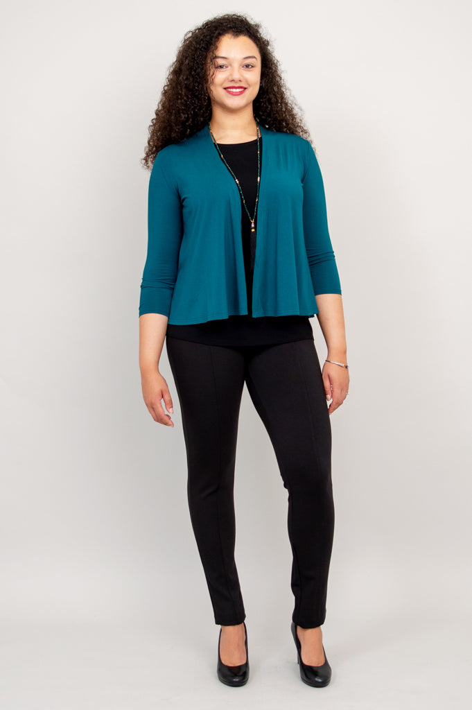 Kathy Jacket - Eco-Friendly Teal Bamboo Jacket for Women | Lightweight & Breathable | Perfect for Outdoor Activities & Casual Wear