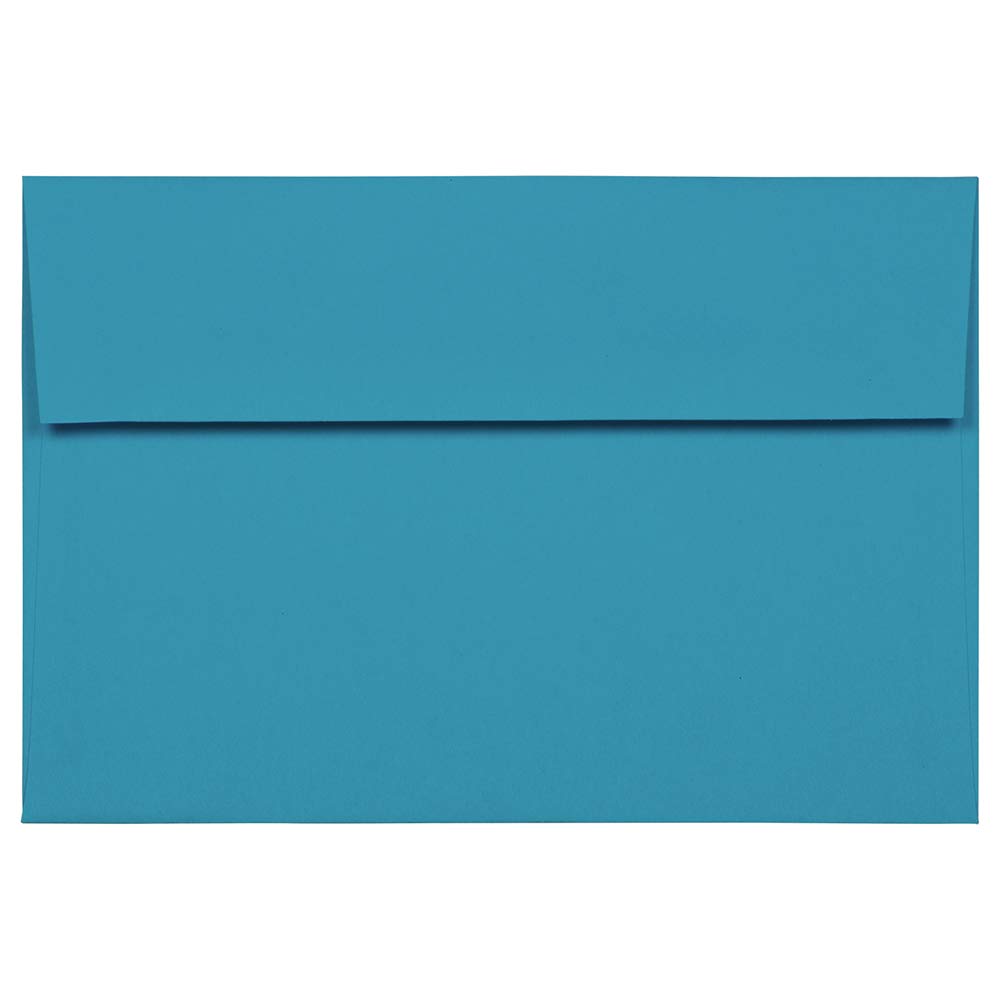 JAM PAPER A8 Colored Invitation Envelopes - 5 1/2 x 8 1/8 Inches - 500 Pack Bulk Recycled Paper Envelopes in Blue - Perfect for Wedding Invitations, Greeting Cards, Business Correspondence and Party Stationery