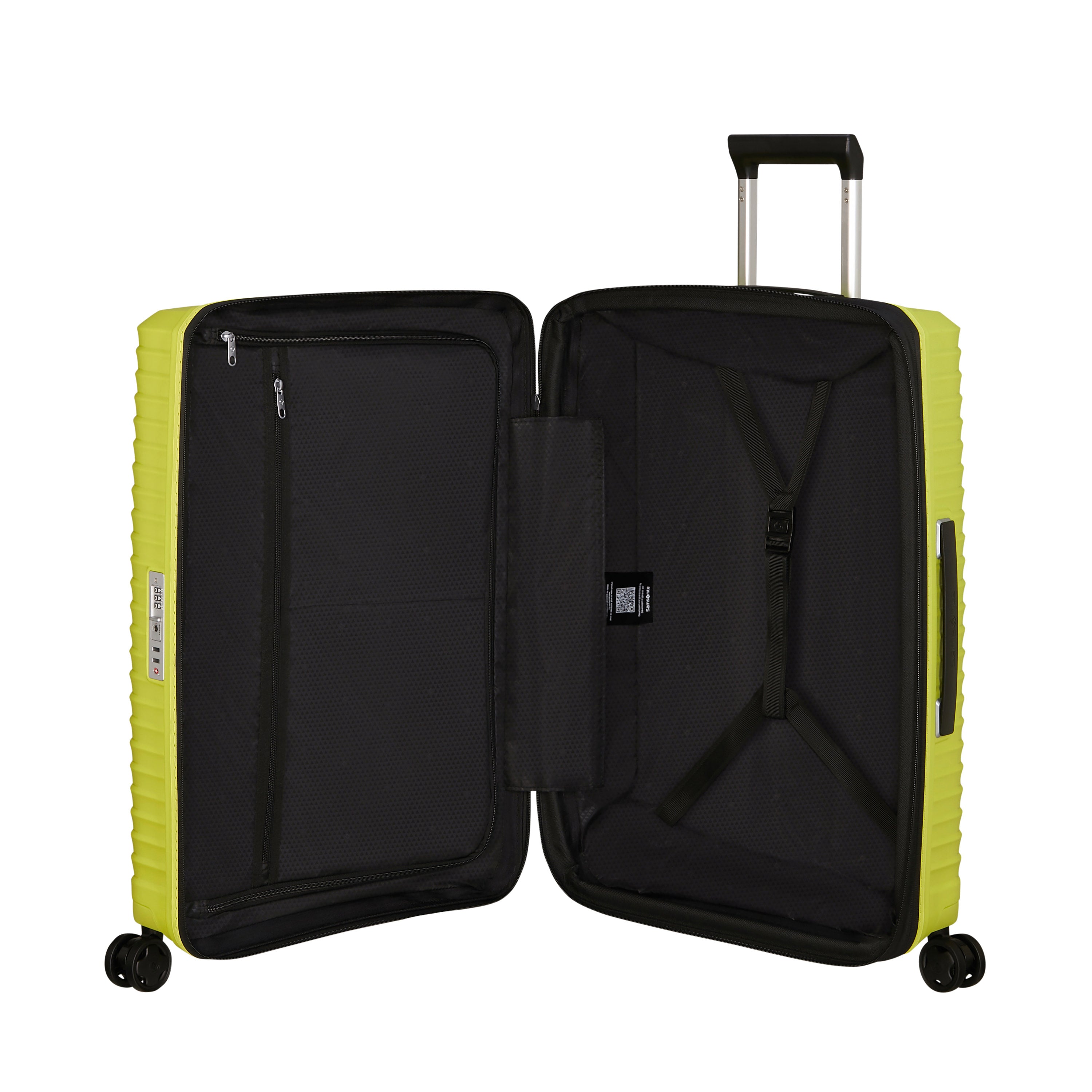 Samsonite Upscape Spinner Expandable 3 Piece Luggage Set - Lightweight Hardside Suitcases with 360° Wheels for Travel, Business & Vacation (Black)
