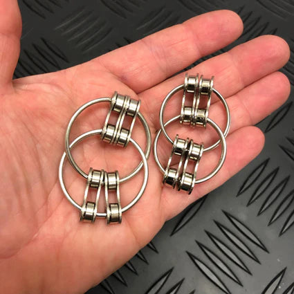 Kaiko Silver Small Double Loop Earrings - Dainty Minimalist Hoop Earrings for Women, 925 Sterling Silver Jewelry, Everyday Wear & Gift for Her