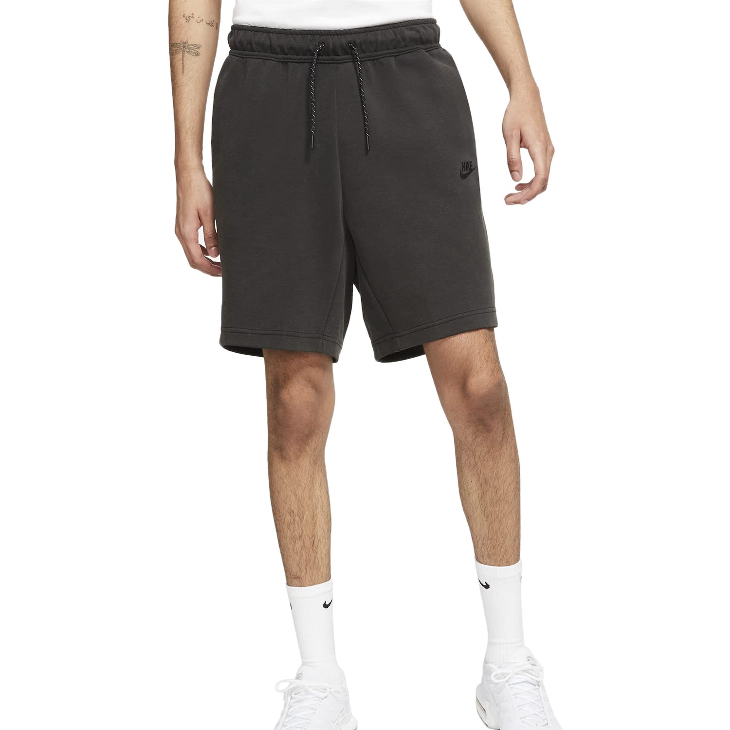 Nike Men's Washed Tech Fleece Shorts - Lightweight Athletic Running Shorts for Gym, Jogging & Casual Wear | Breathable Comfort Fit Workout Shorts