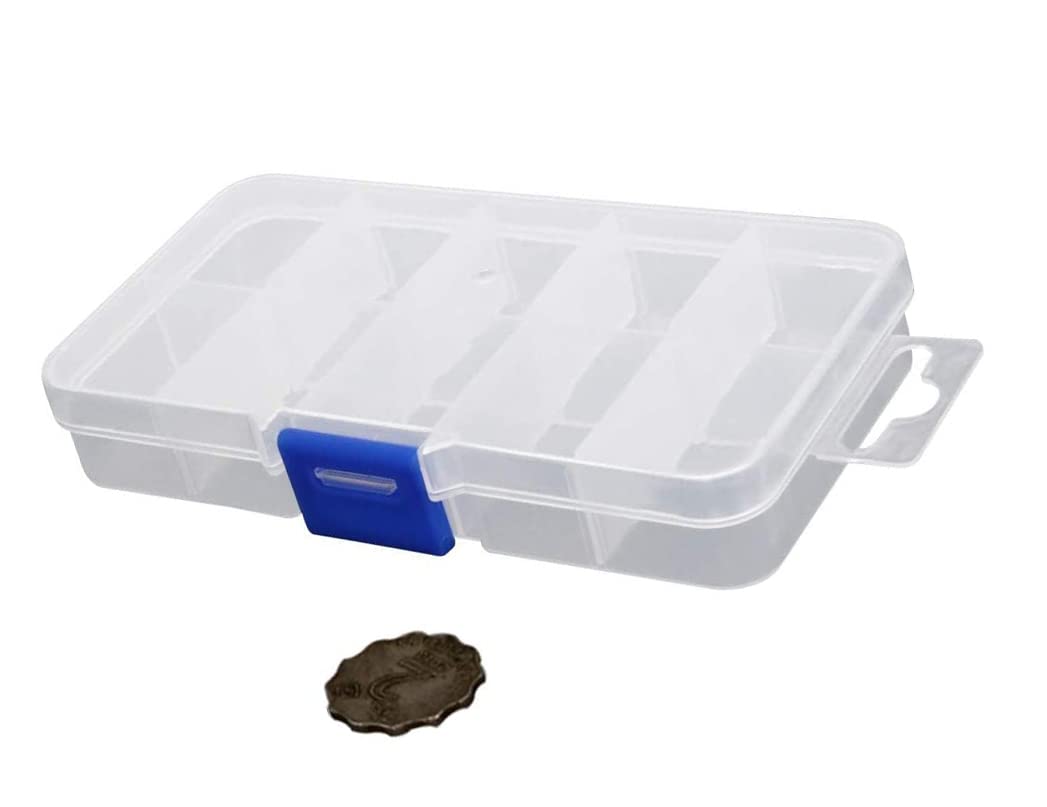 Auniwaig 2-Pack Plastic Tool Organizer Box for Hardware & Jewelry - Portable Storage for DIY & Crafts