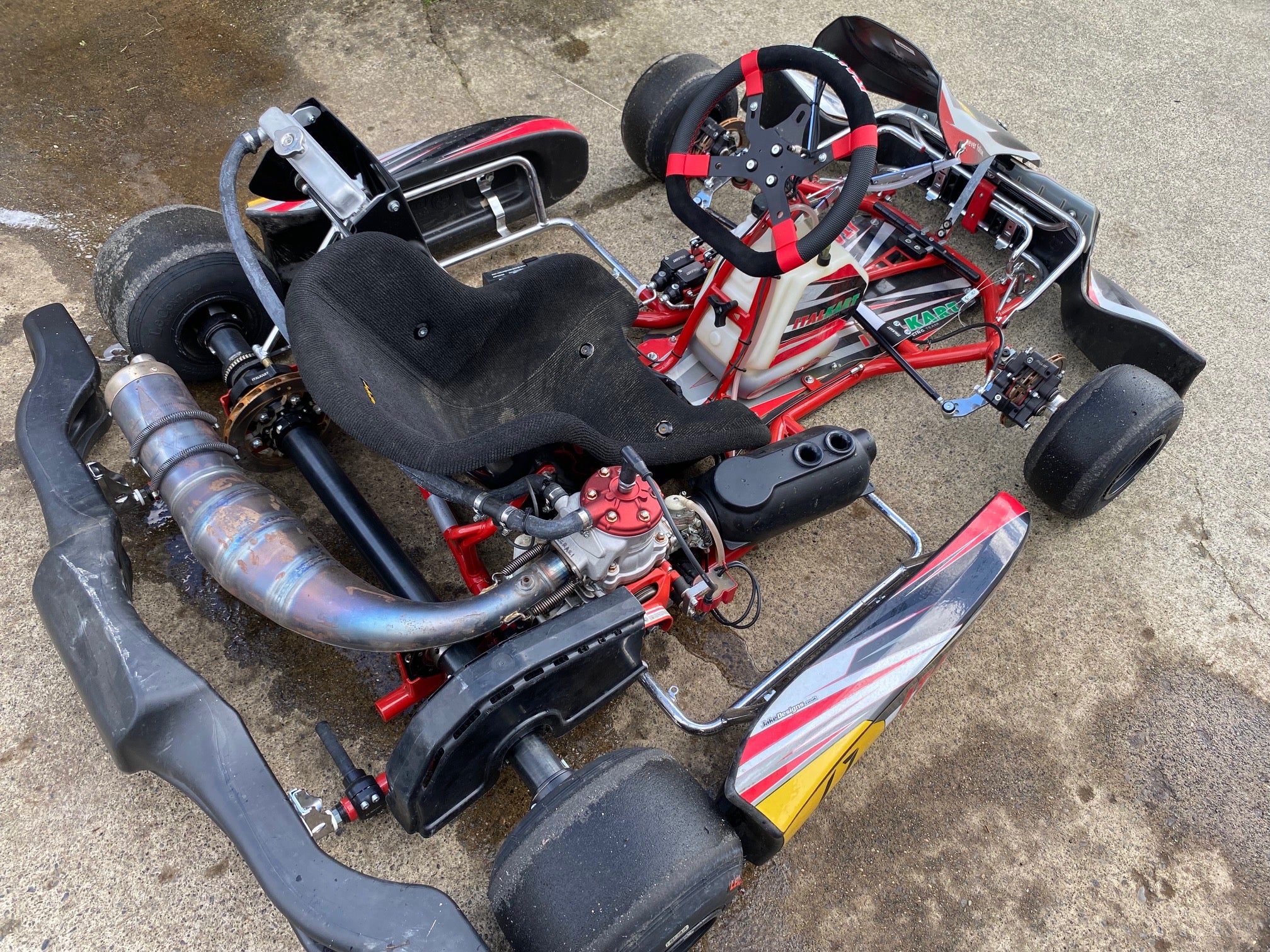 2023 Italkart Laguna with Rebuilt X125 WC Engine - High Performance Racing Kart for Track & Competition Use