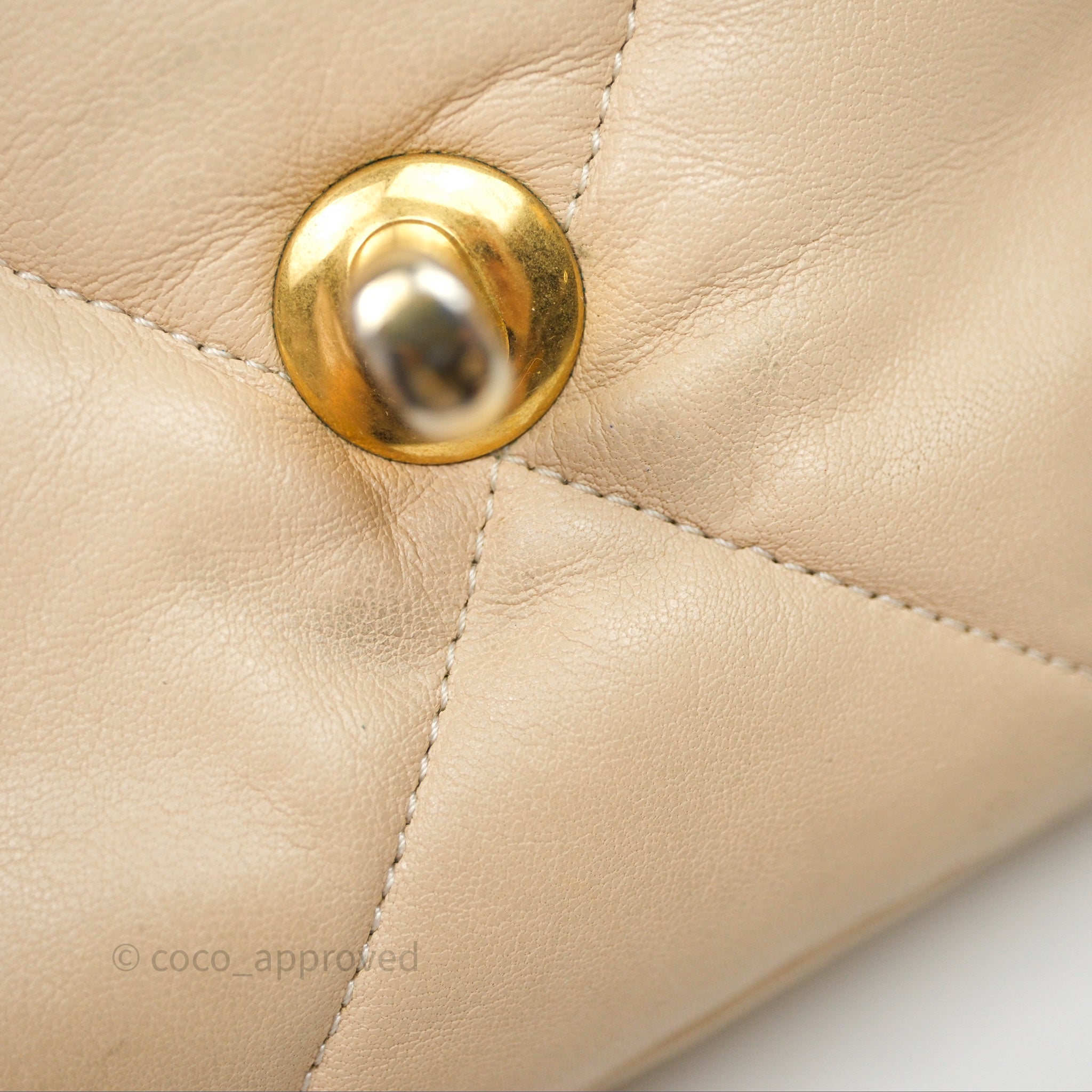 Chanel 19 Small Beige Mixed Hardware Flap Bag - Luxury Designer Handbag for Women | Perfect for Everyday Use, Work & Special Occasions