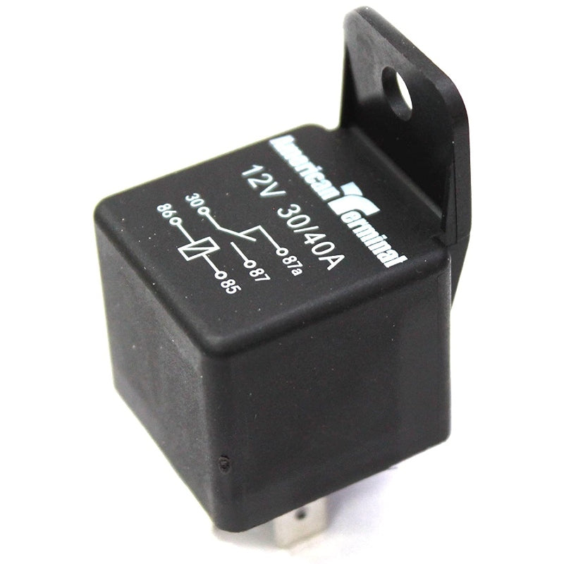 American Terminal ATR5P 12V DC Automotive Relay SPDT 30/40A 5-Pin - High Power Switching for Car Lights, Horns & Accessories