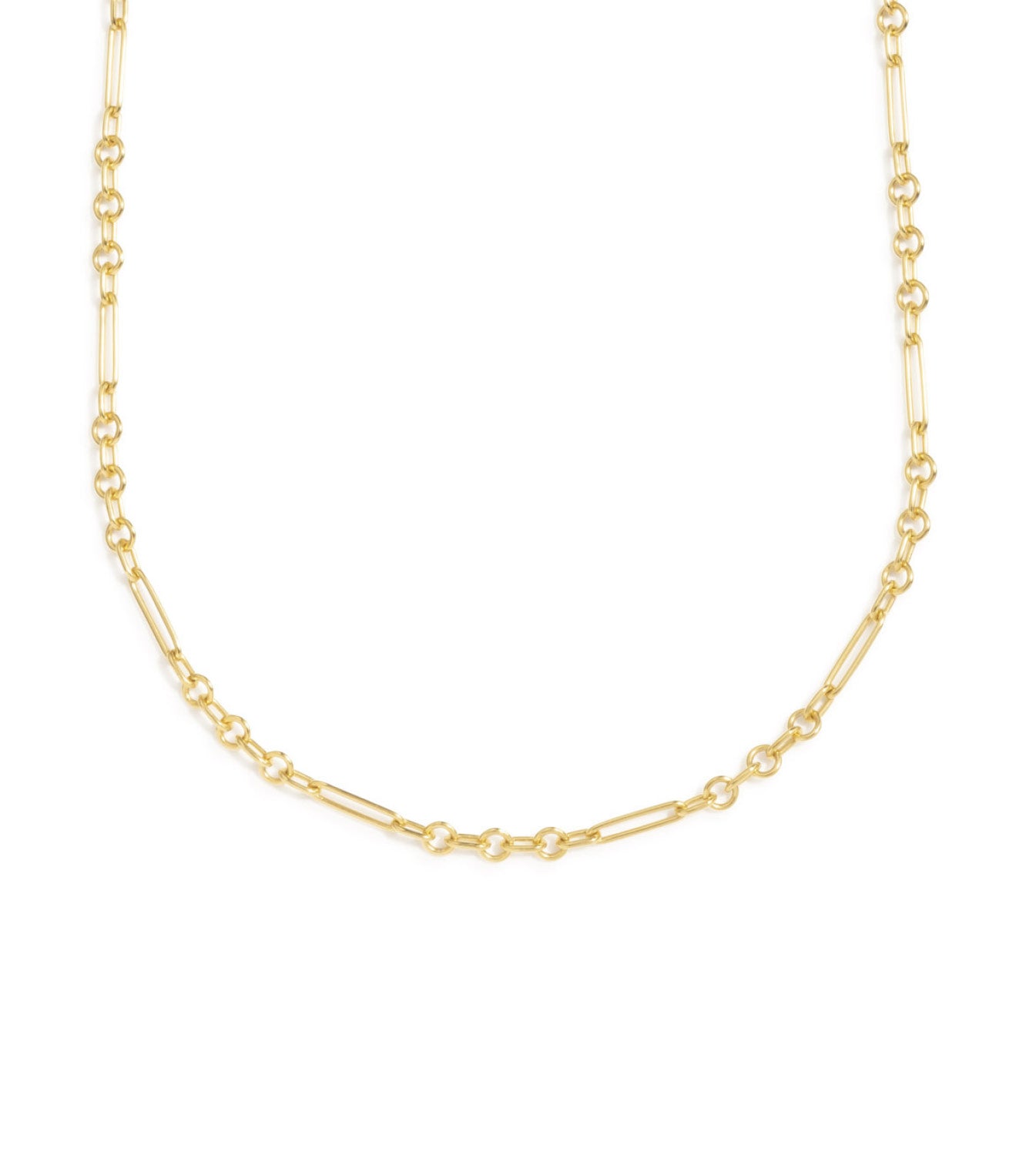 Elegant Mixed Clip Chain Necklace for Women - Gold & Silver Layered Statement Jewelry for Parties, Dates & Everyday Wear