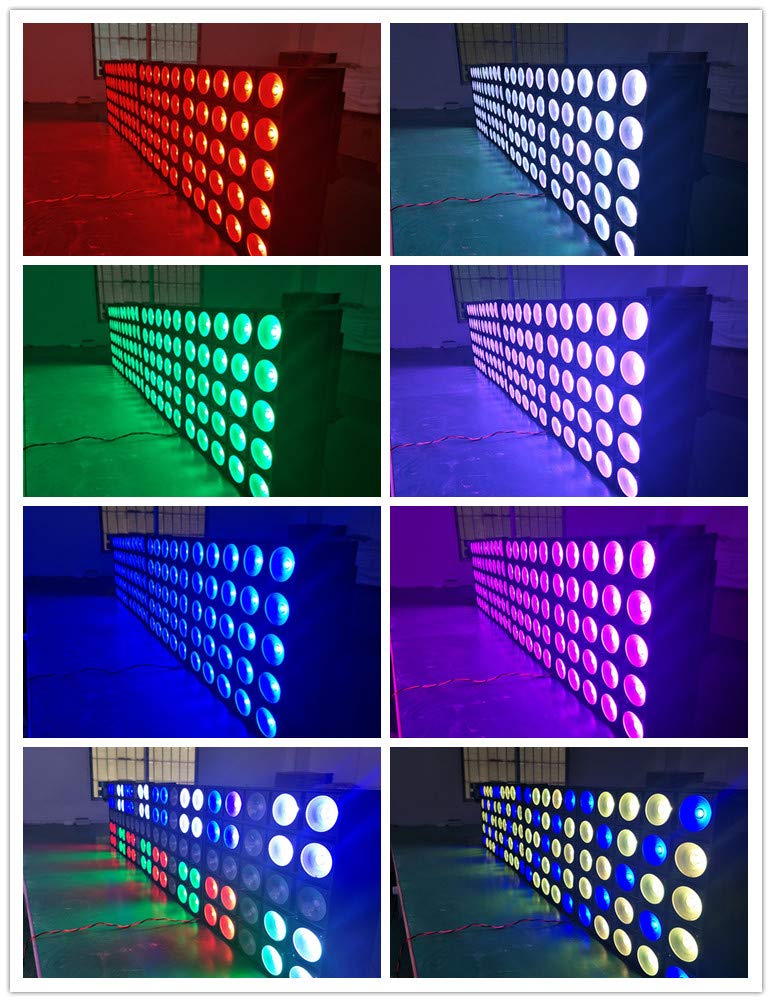Dotz Matrix LED Lights - 55 LED Matrix Wash Light Kit (4 Pack) for Home, Stage, and Event Lighting | Perfect for Parties, DJ Shows, and Nightclubs