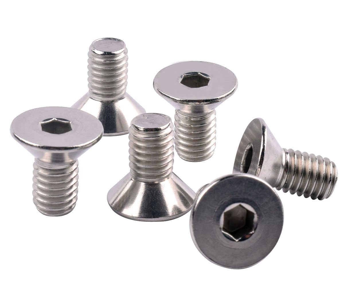 304 Stainless Steel Hex Socket Cap Bolts - Pack of 15 for Furniture & DIY