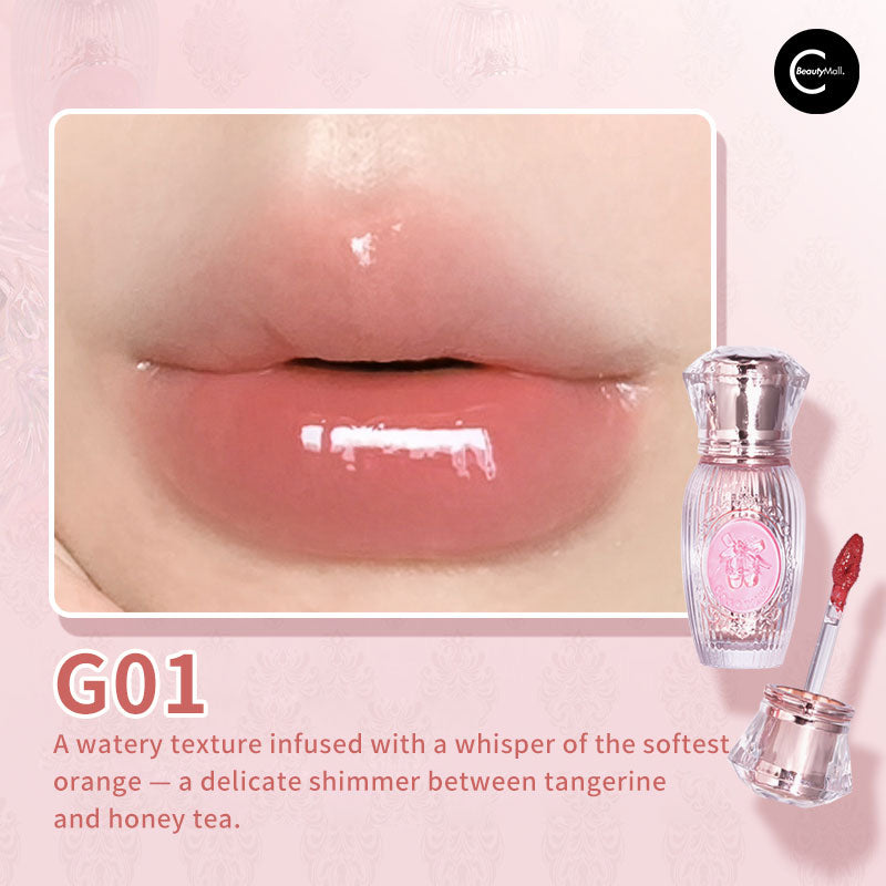 Gogotales Gemstone Gloss Lip Lacquer - Shiny Long-Lasting Lip Gloss with Natural Oils | Perfect for Daily Wear, Parties & Special Occasions