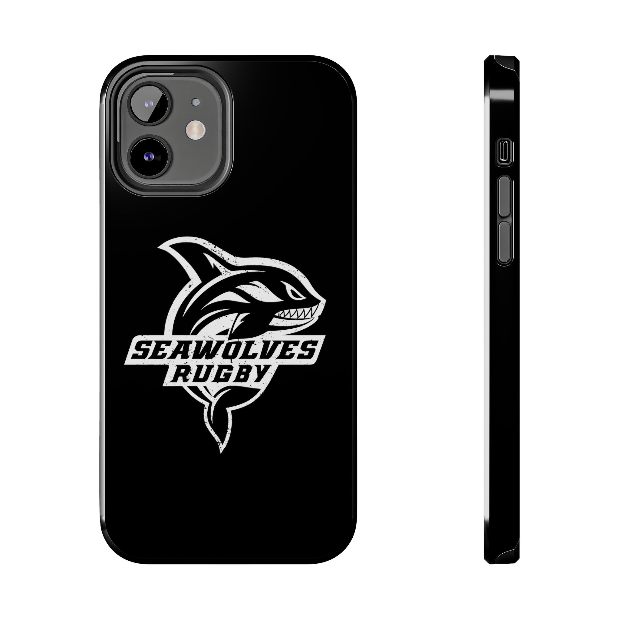 Seawolves Black Rugged Phone Case - Durable & Shockproof Protection for iPhone & Android - Perfect for Outdoor, Sports & Daily Use