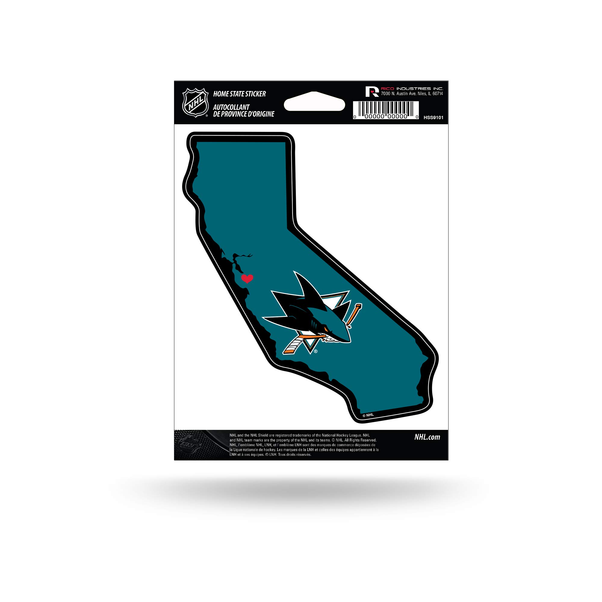 NHL Rico Industries Home State Sticker 5